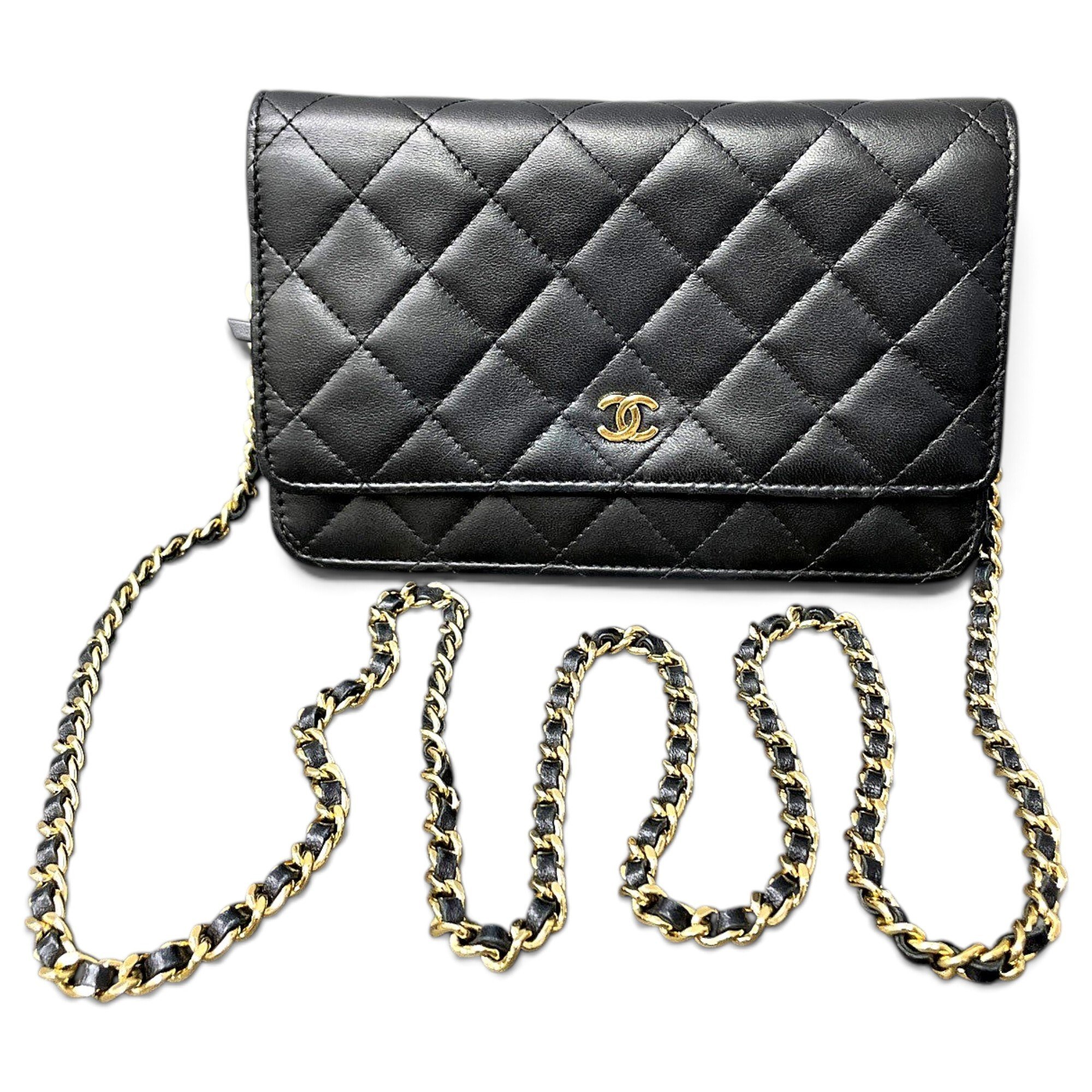 Wallet On Chain Timeless/Classique leather crossbody bag