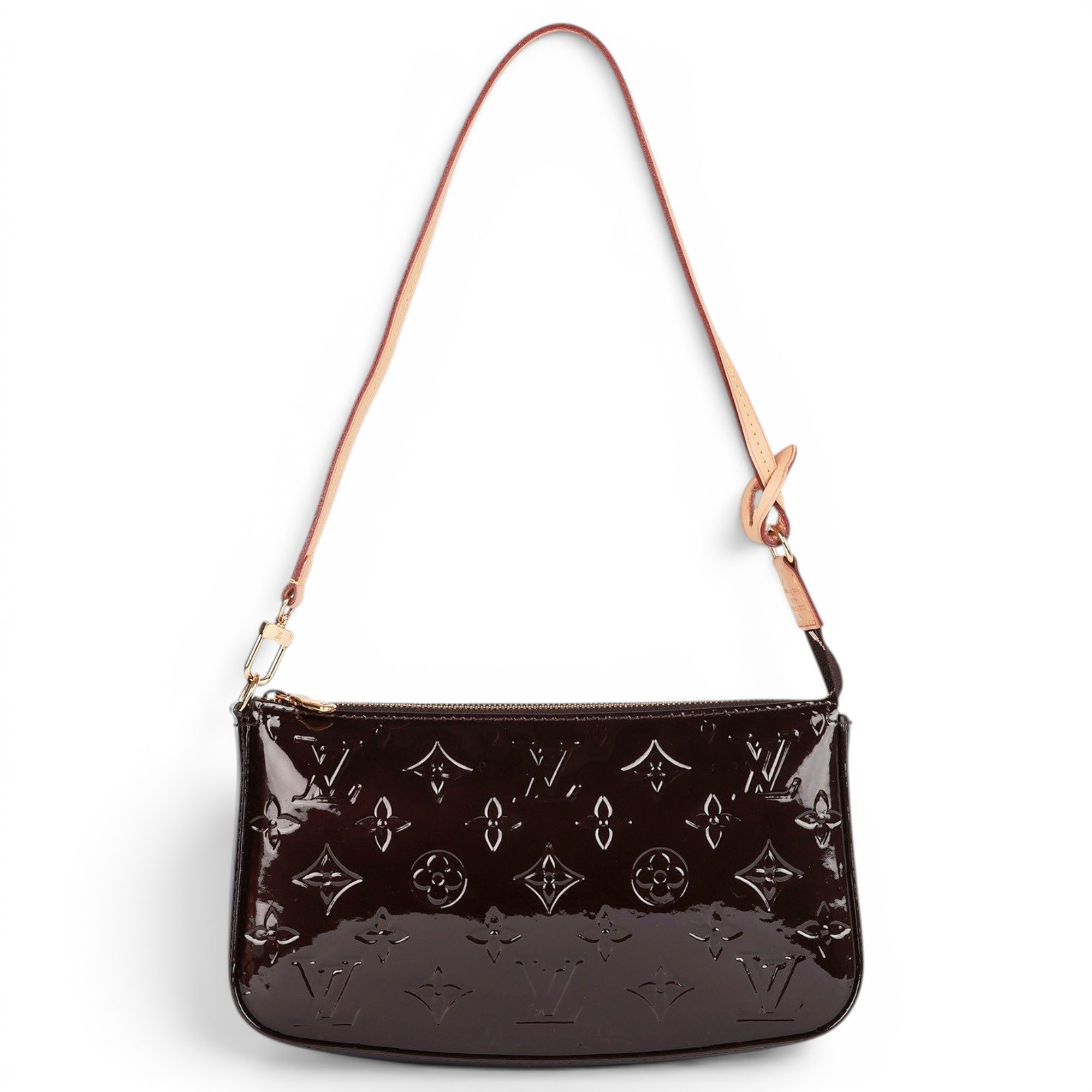 Pochette Accessoire patent leather handbag