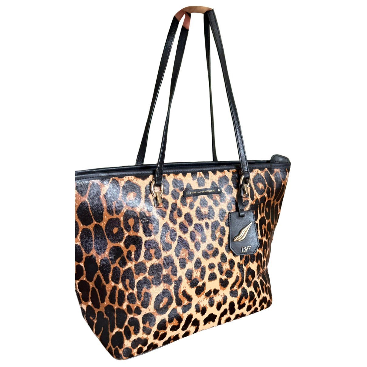 Vegan leather tote