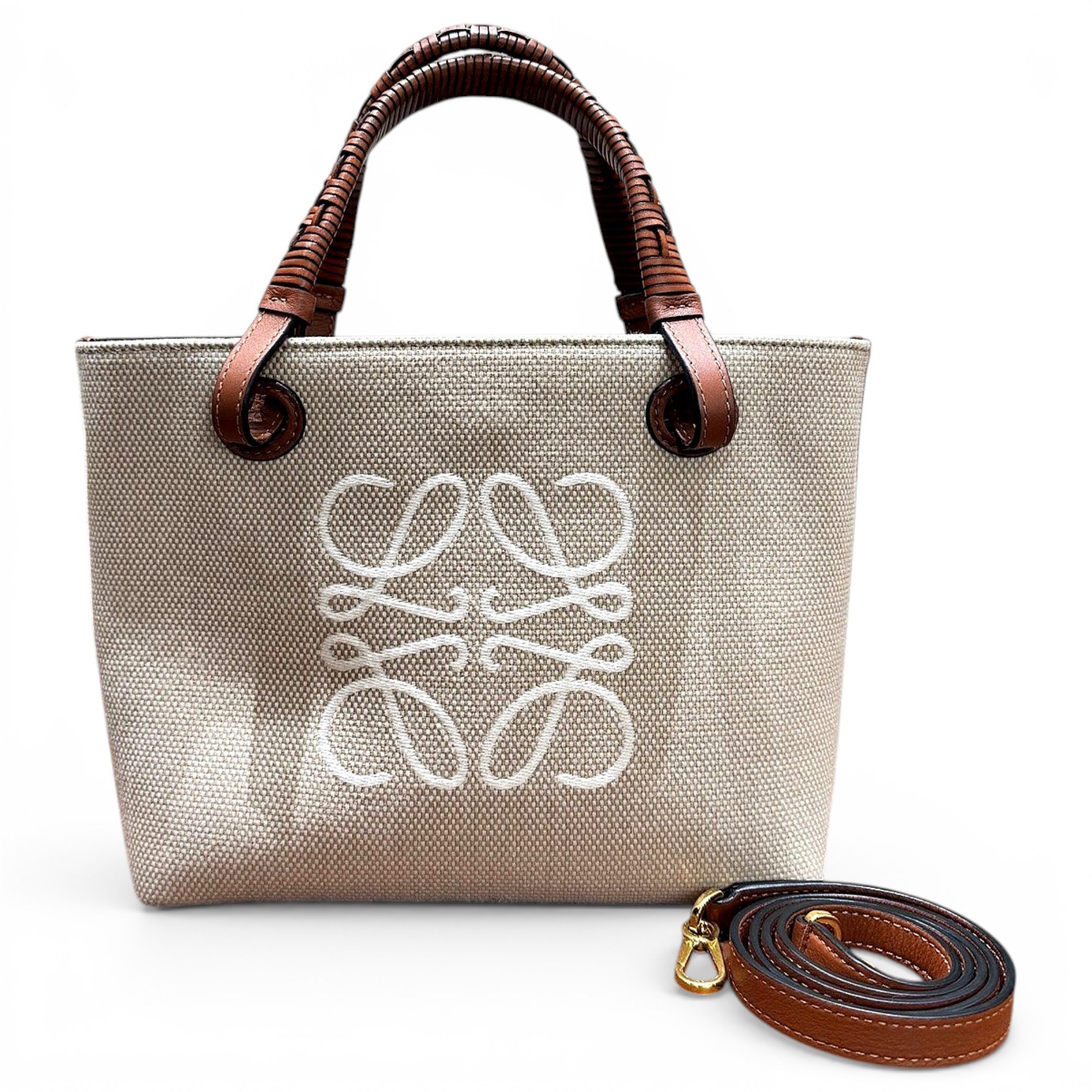 Anagram Basket leather handbag