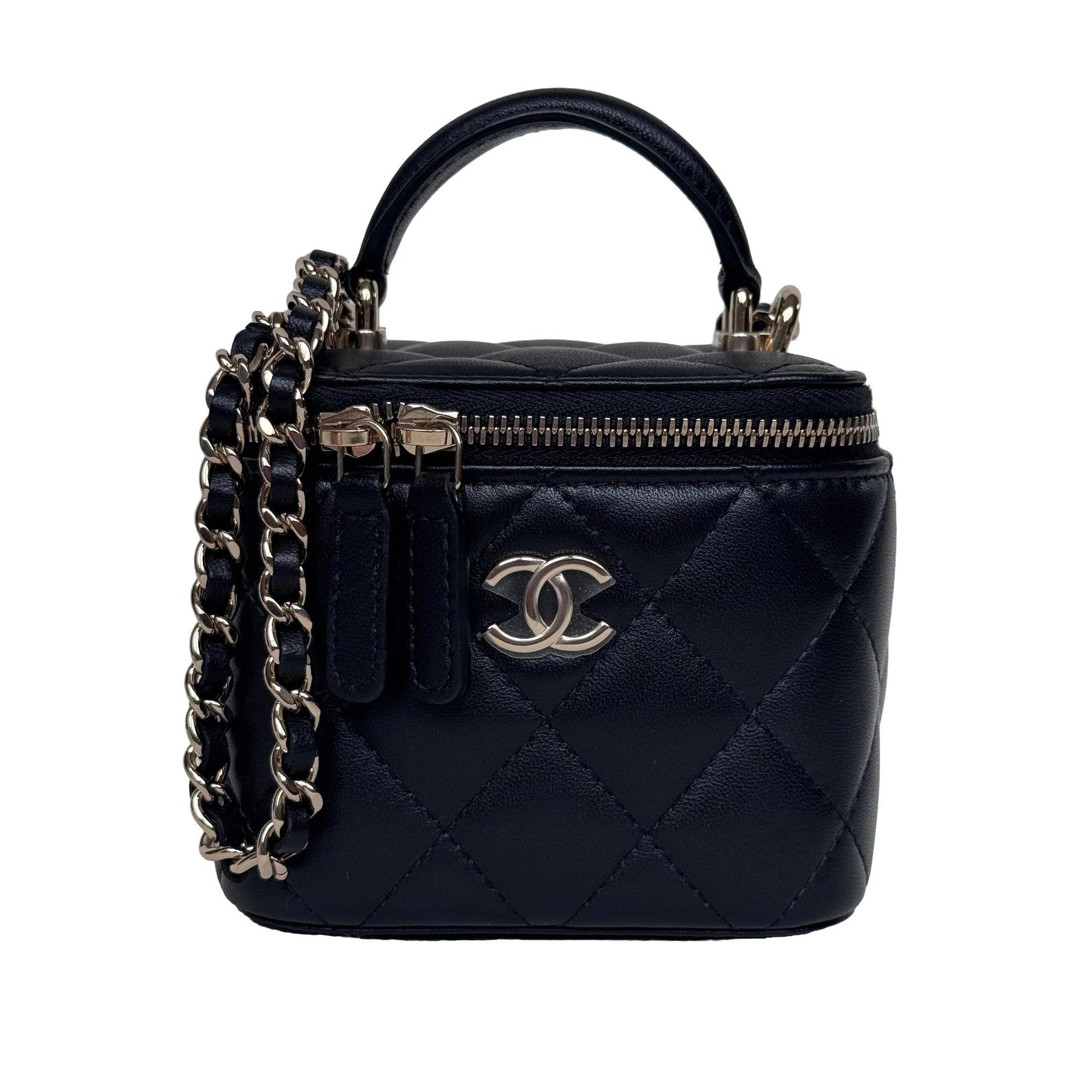 Trendy CC Vanity leather crossbody bag