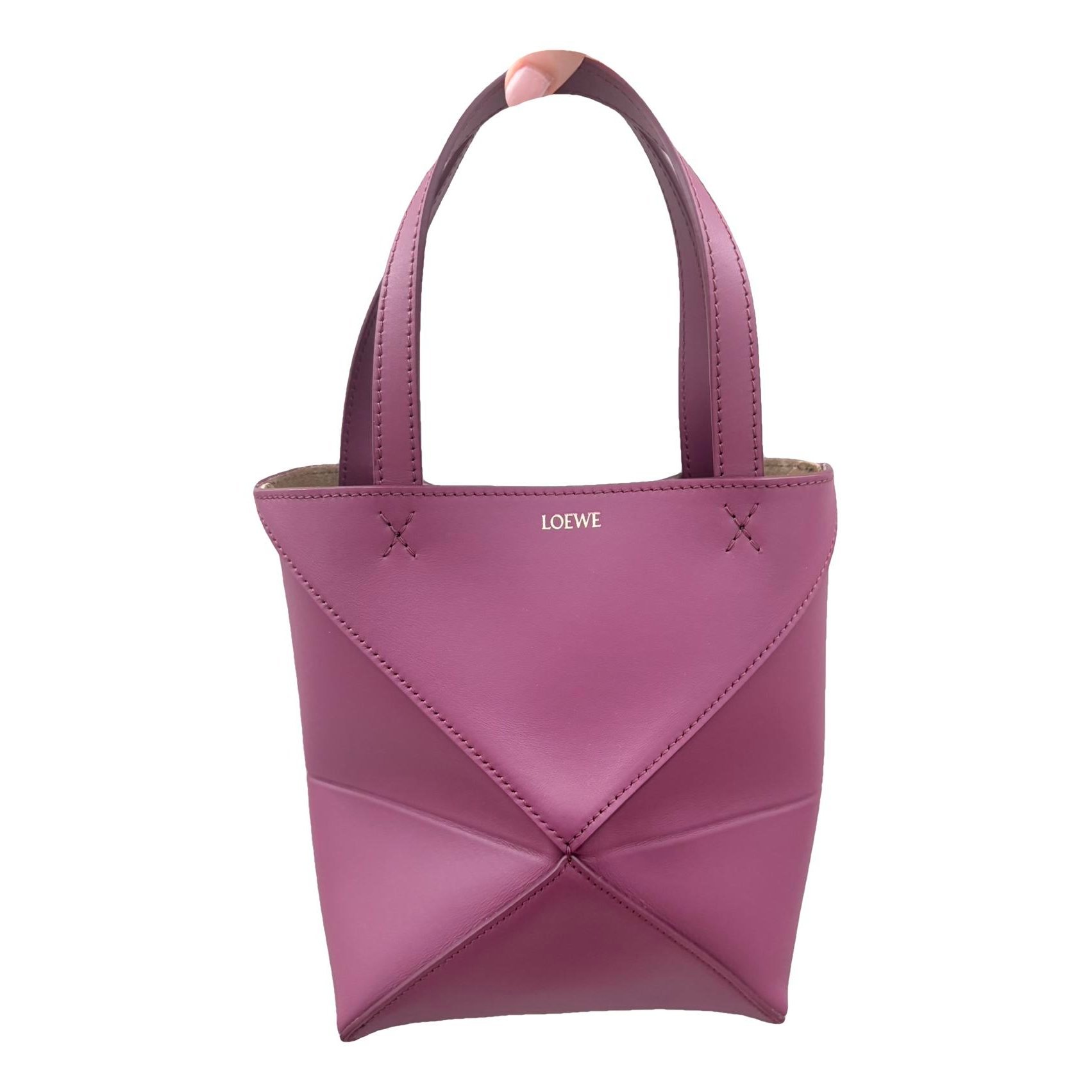 Puzzle Fold leather handbag