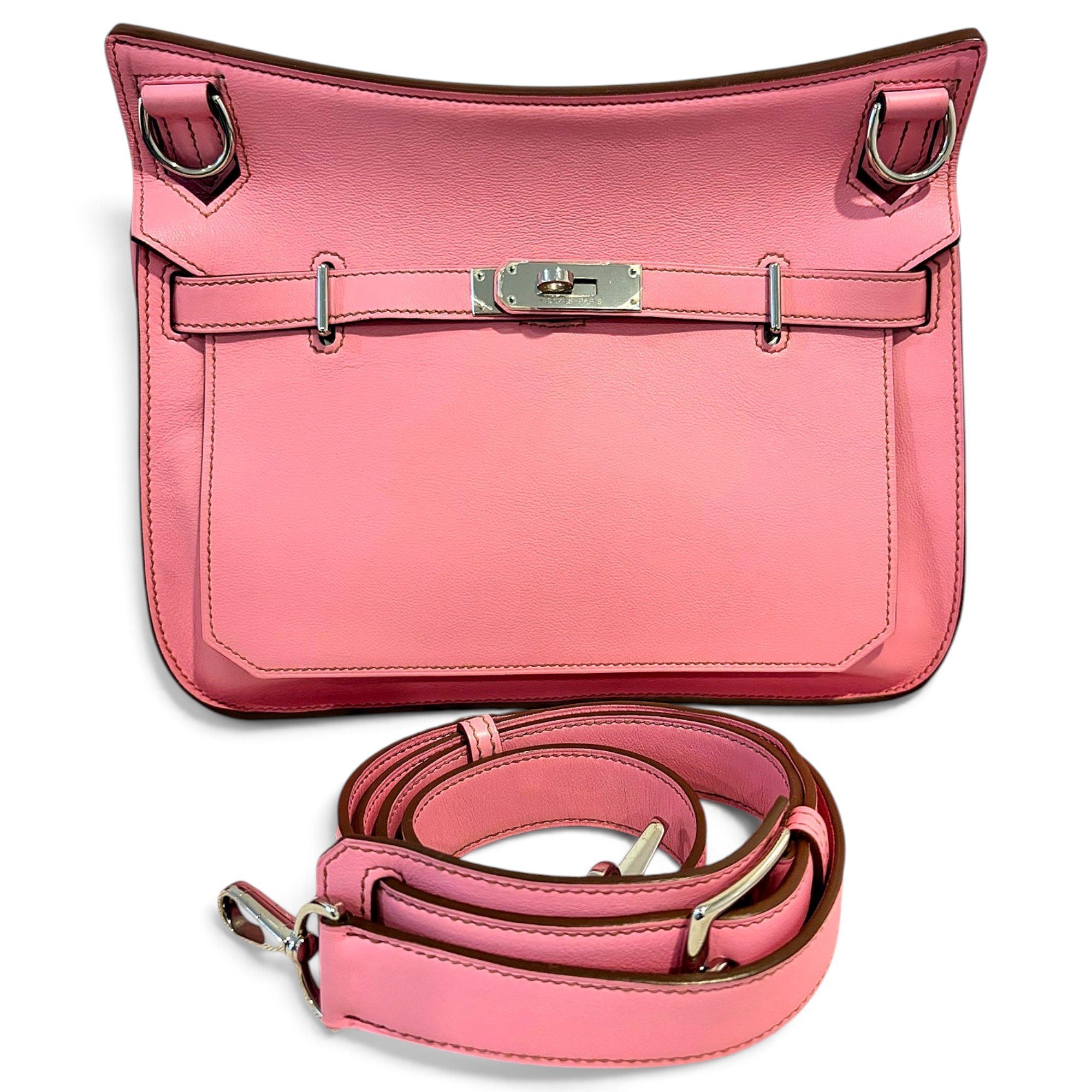 Hermes Jypsiere 28 Handbag Pink