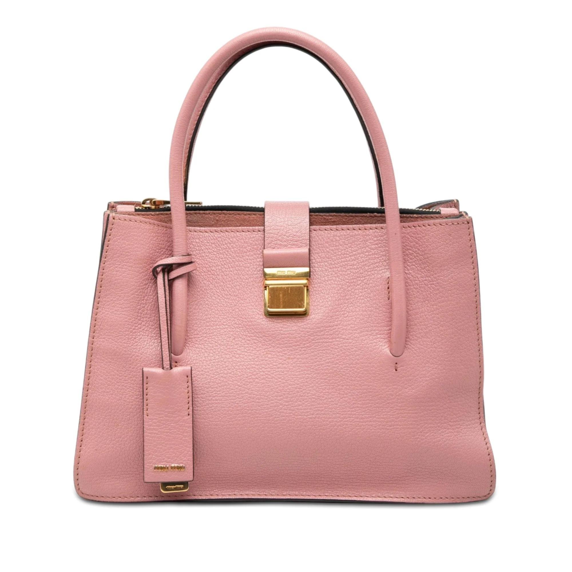 Madras leather handbag