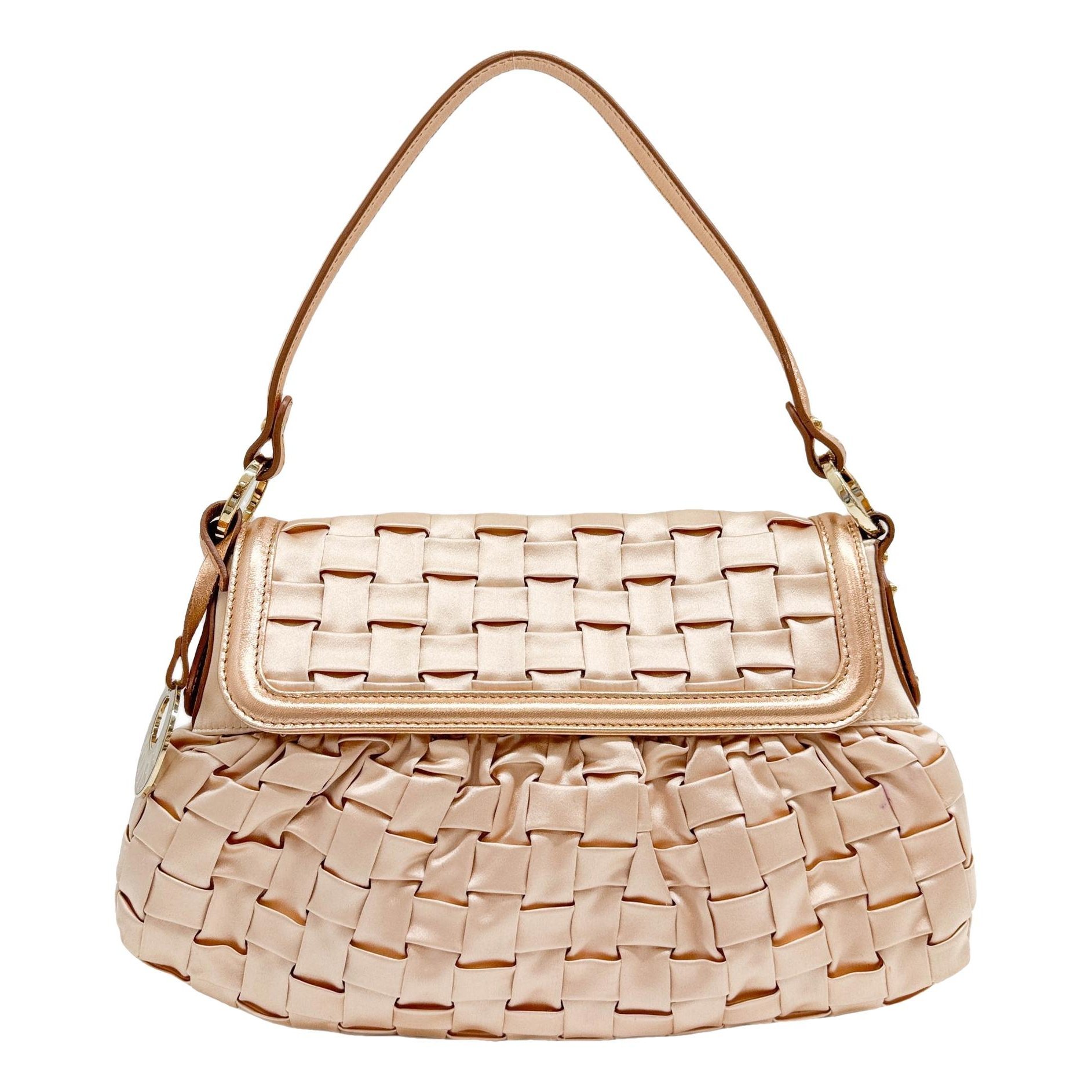 Spy silk handbag