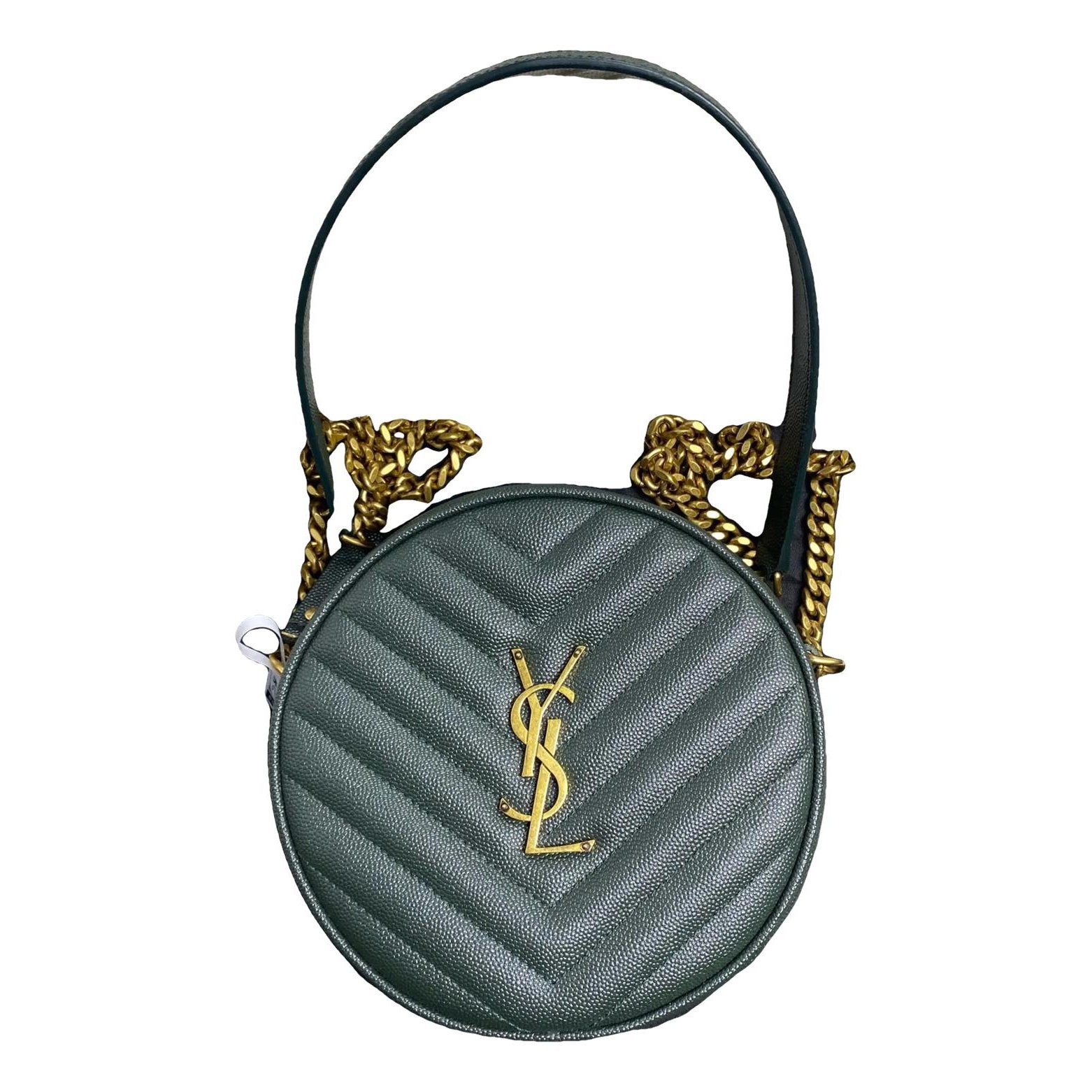 Vinyle leather handbag