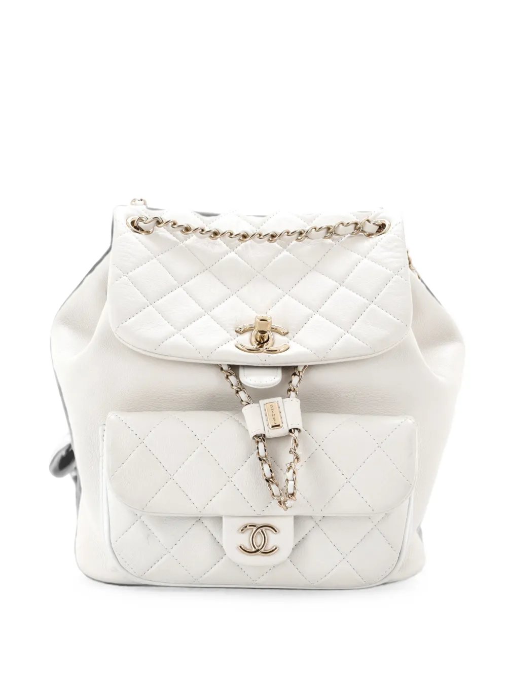 Duma Drawstring Quilted Leather Large backpack
