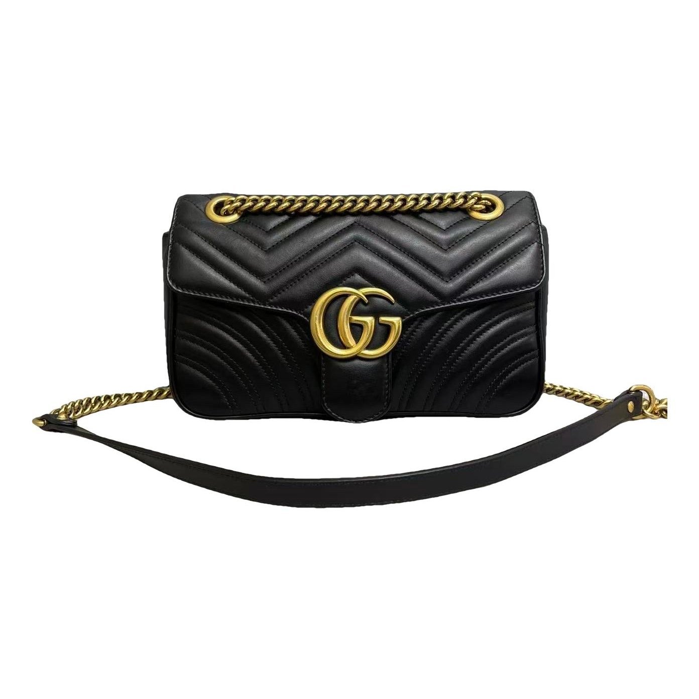 GG Marmont Flap leather handbag