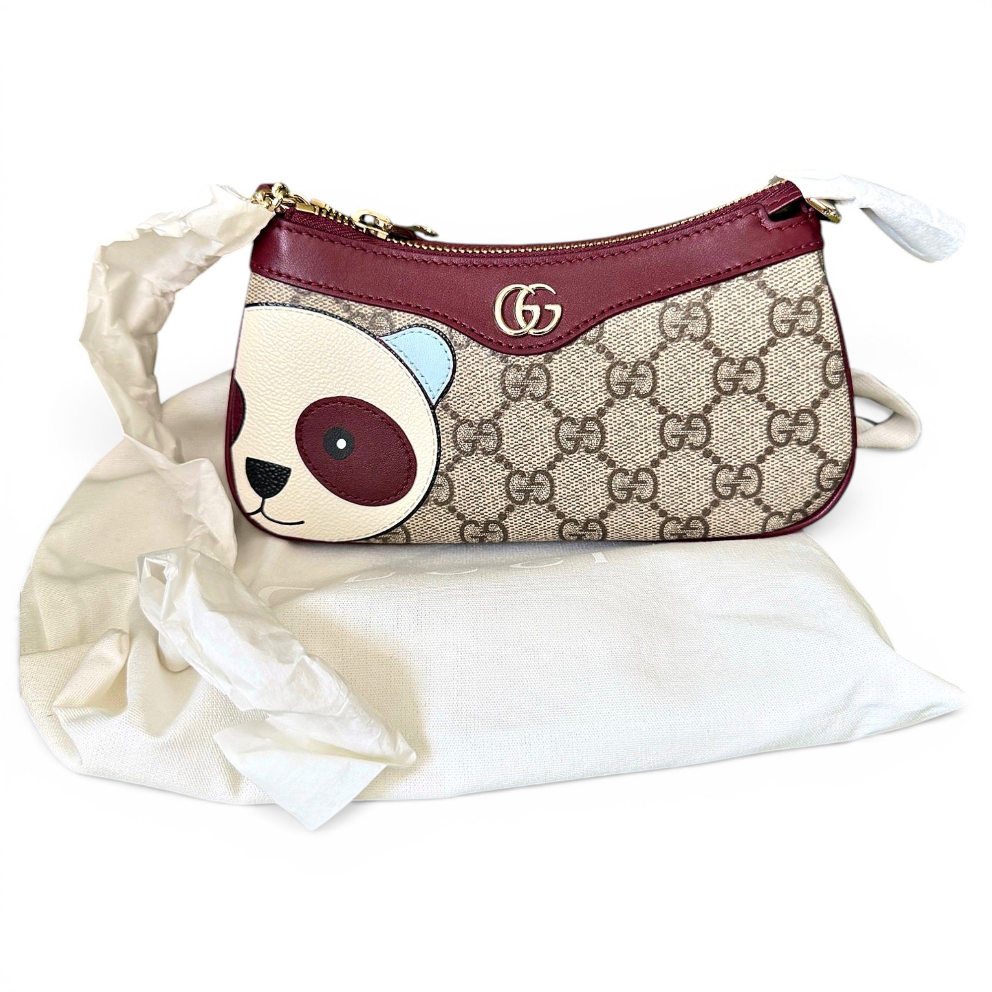 Leather clutch bag
