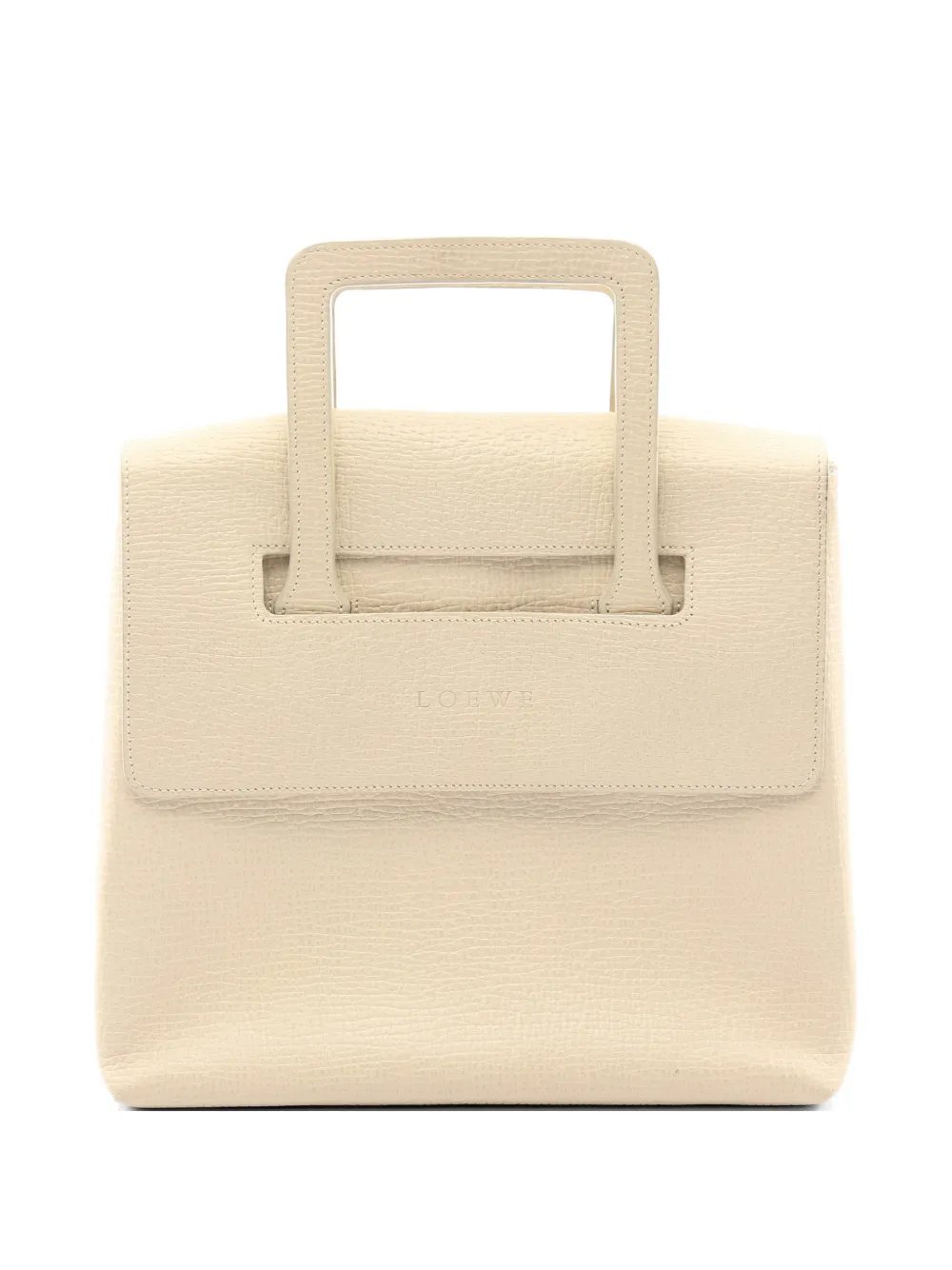 2010s embossed leather tote bag 