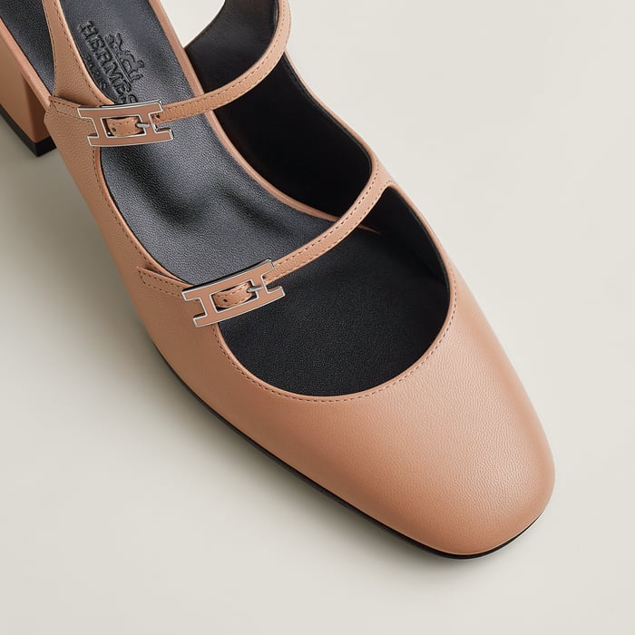 Beige Perlino Jackie 50 Pump