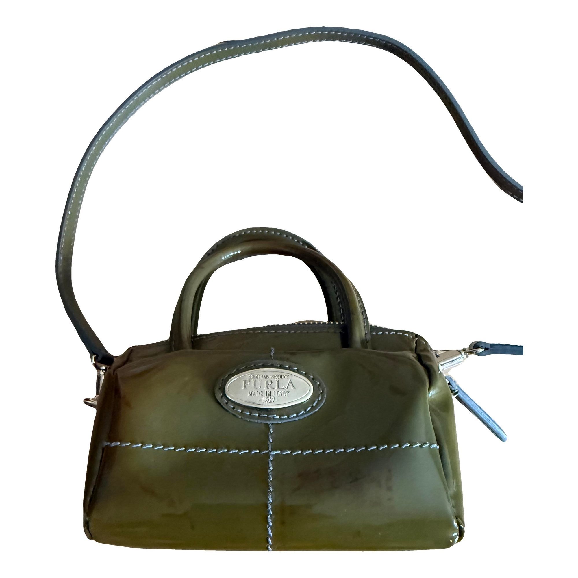 Patent leather mini bag