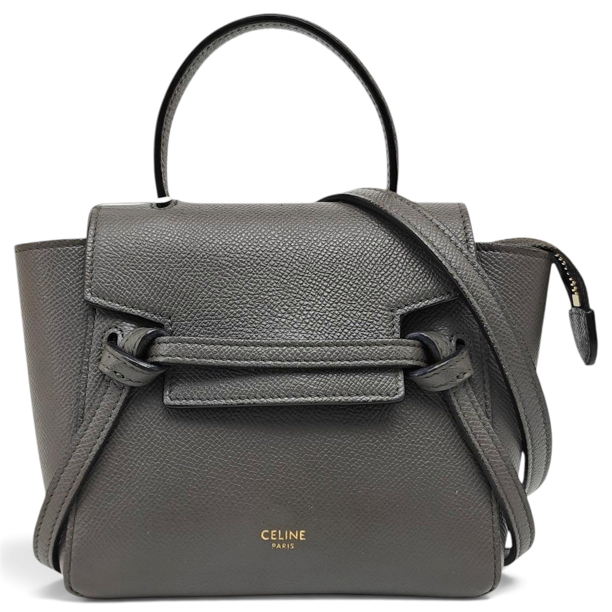 Belt leather handbag