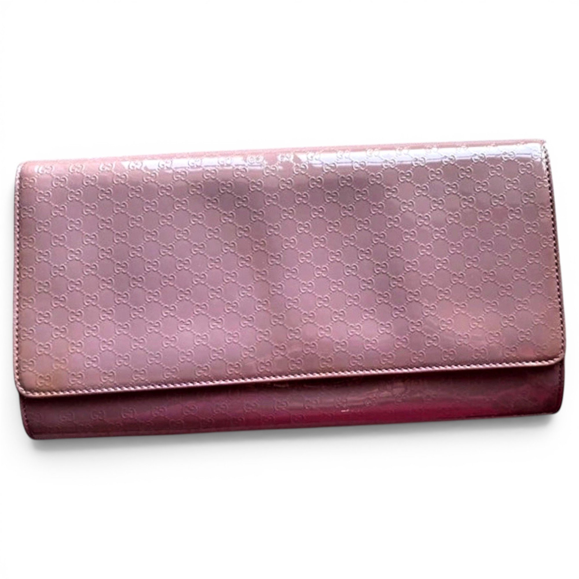 Patent leather clutch bag