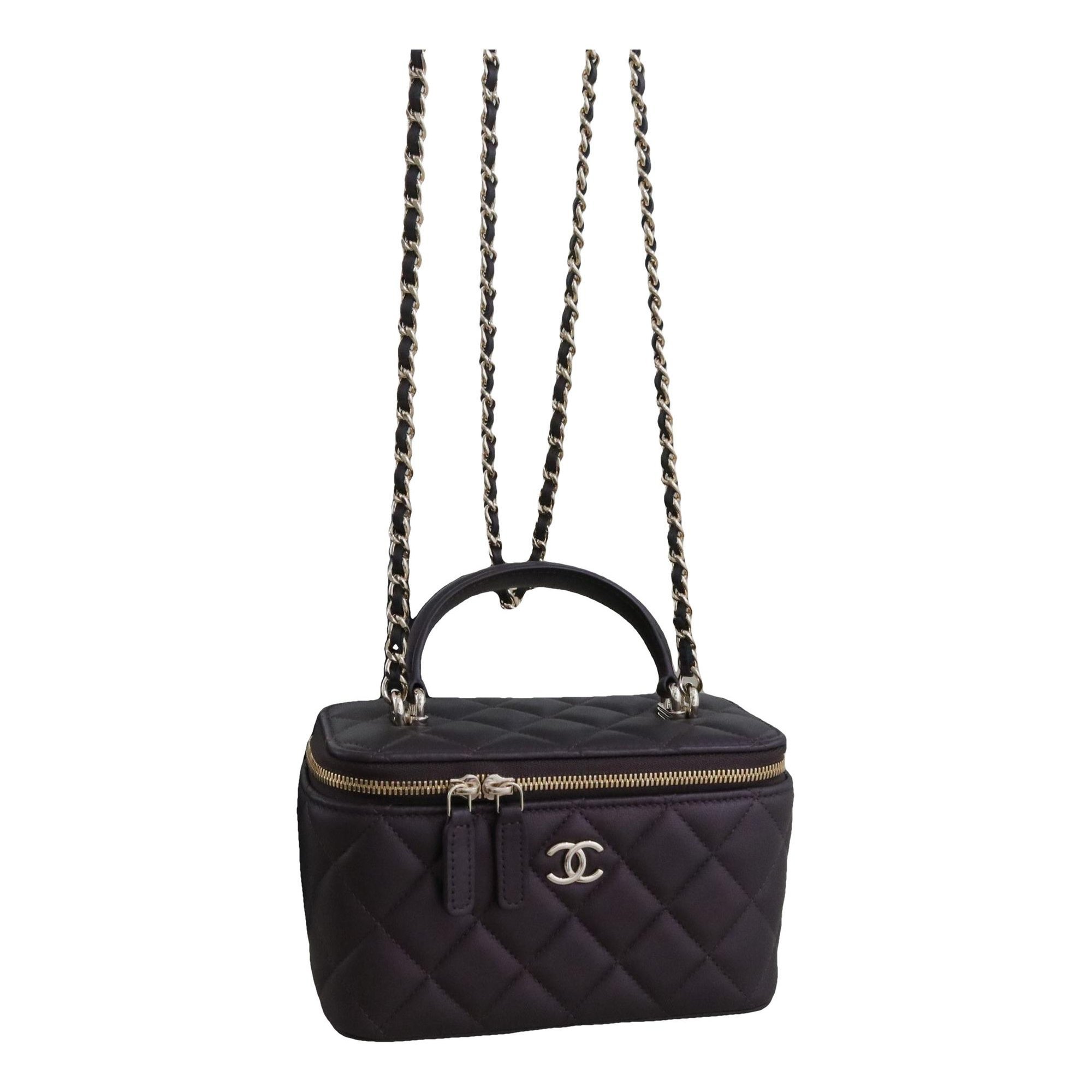 Vanity leather handbag