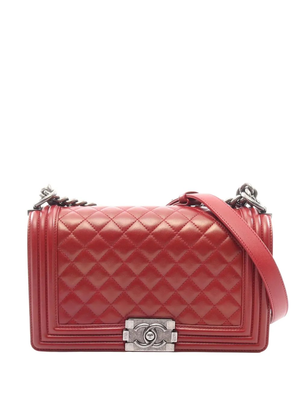 2013-2014 Old Medium Quilted Lambskin Boy Flap crossbody bag