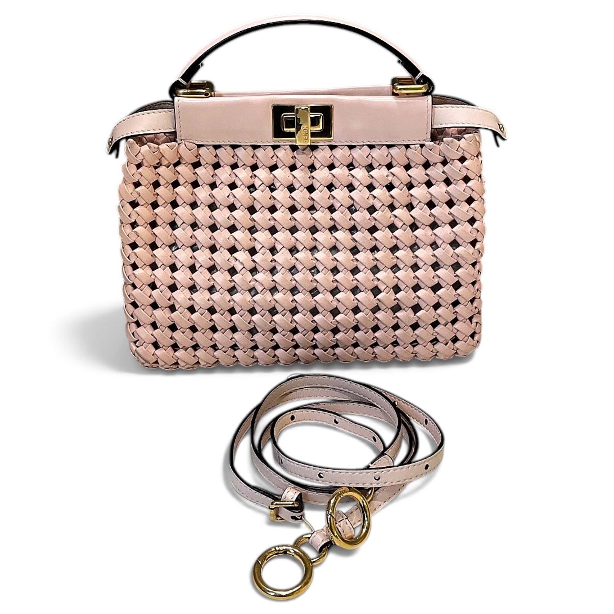 Peekaboo leather handbag