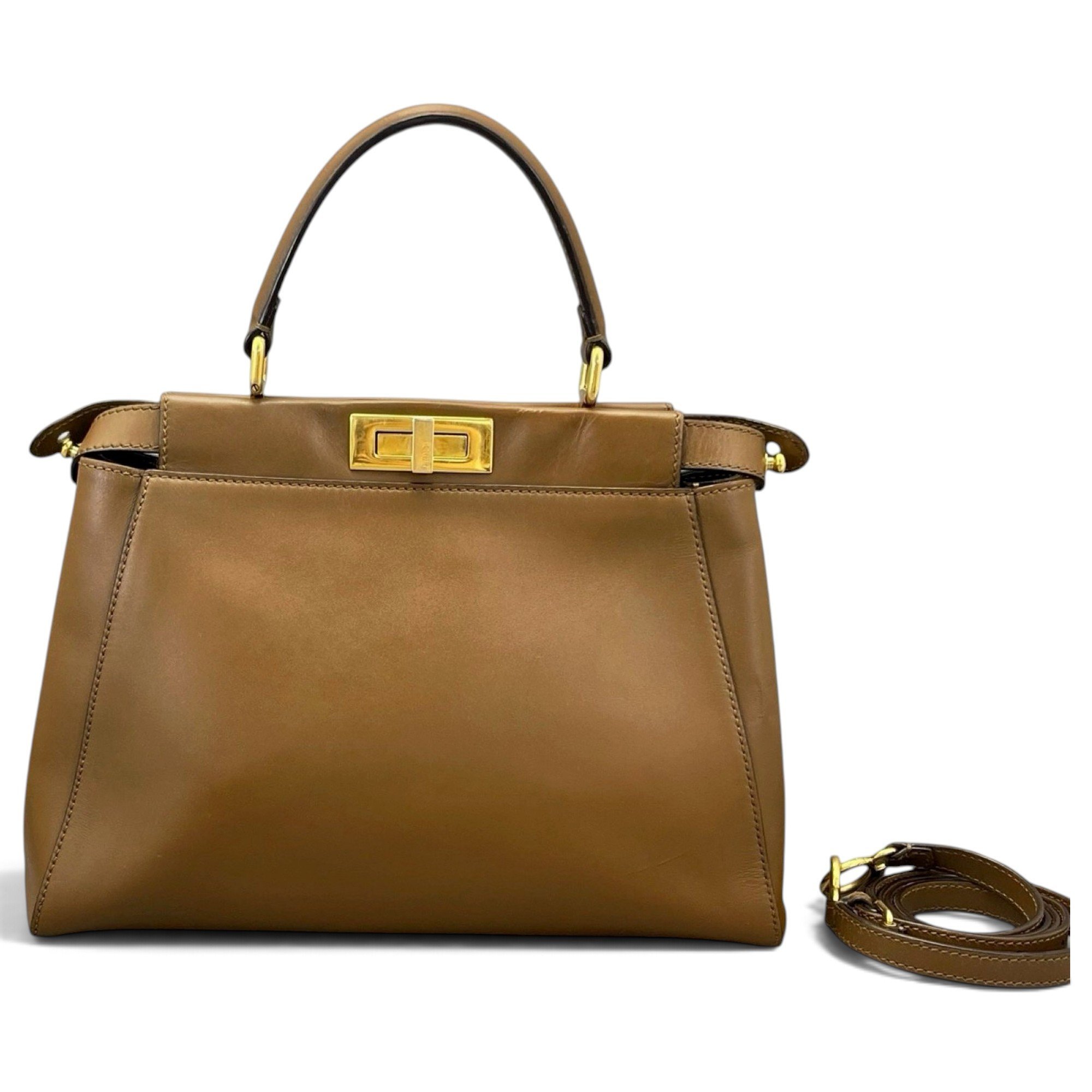 Peekaboo leather handbag