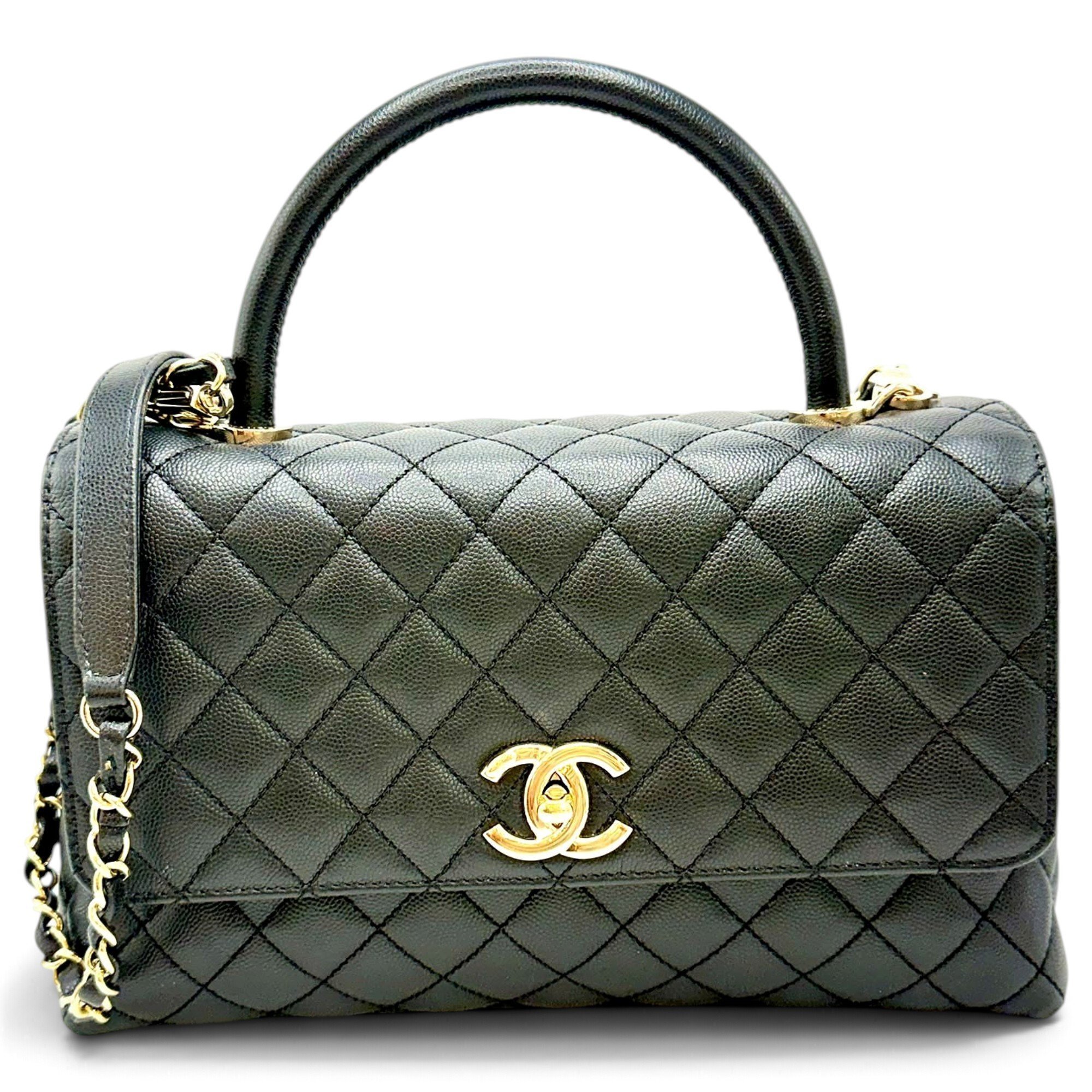 Coco Handle leather handbag