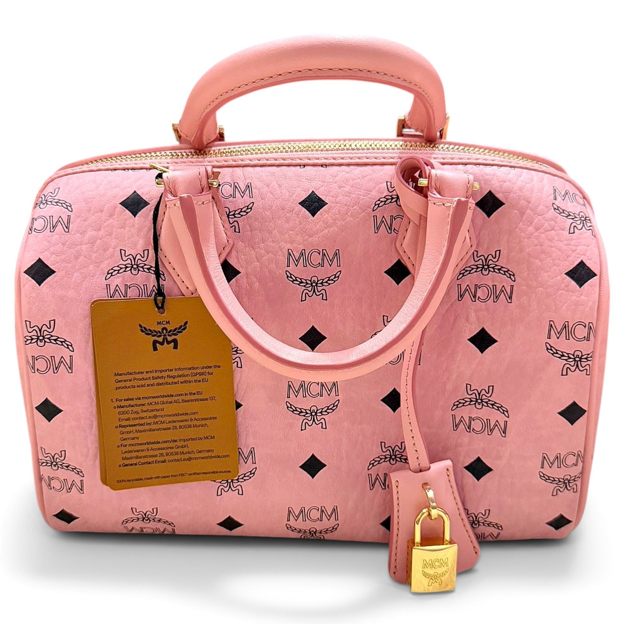 MCM Boston leather handbag