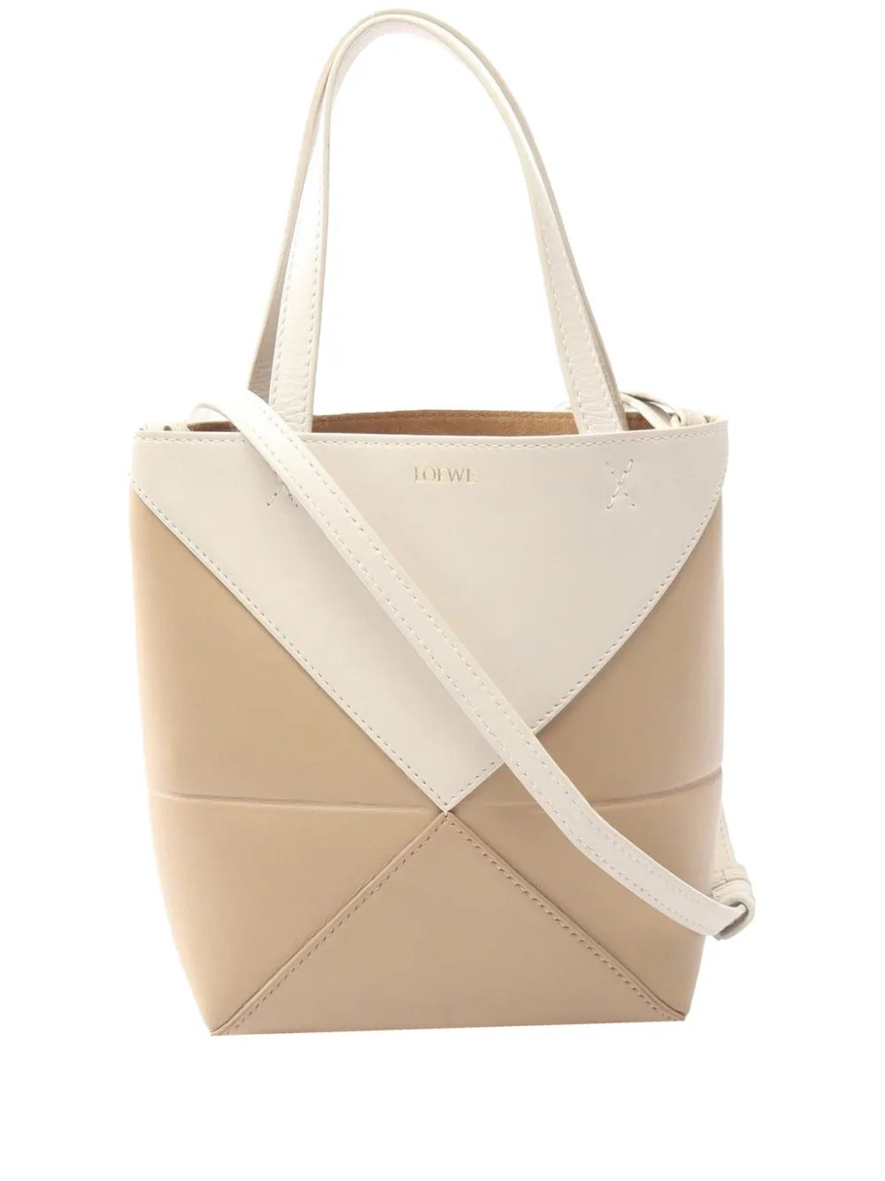 Loewe 2010-2026 Mini Calfskin Puzzle Fold Tote satchel