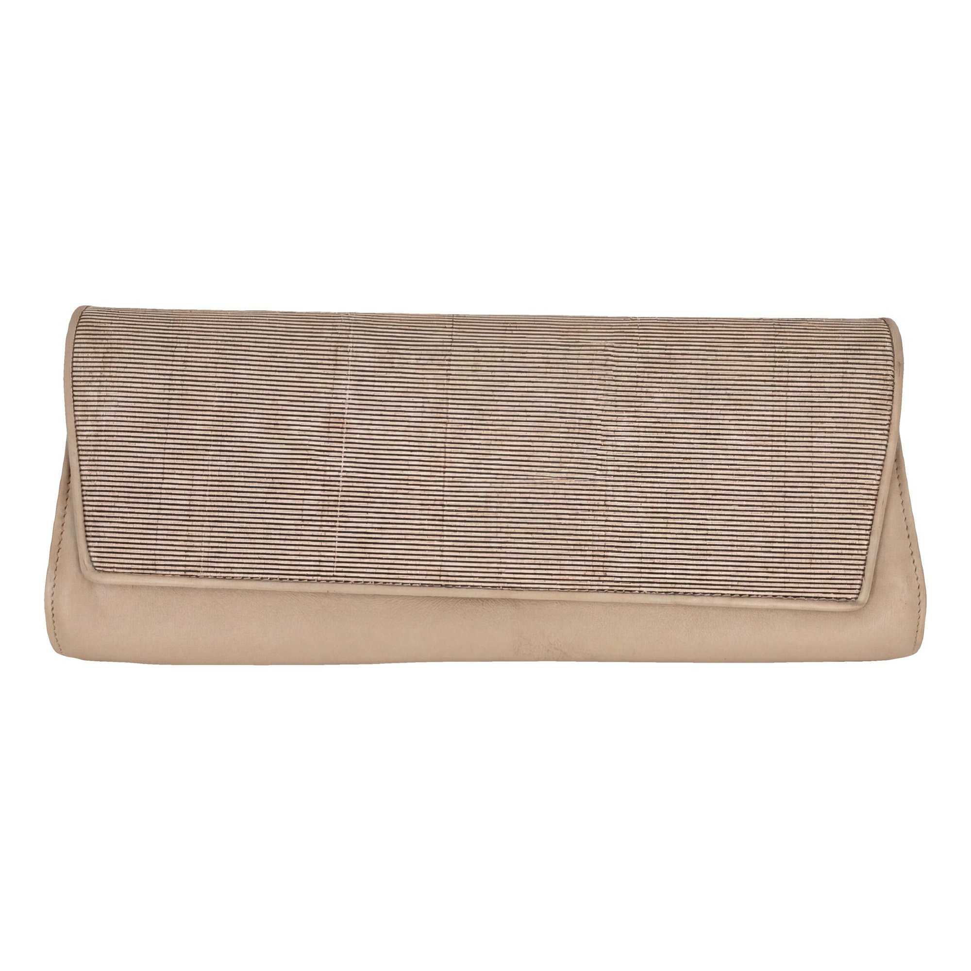 Leather clutch bag