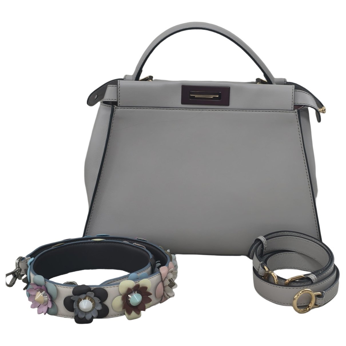 Peekaboo leather handbag