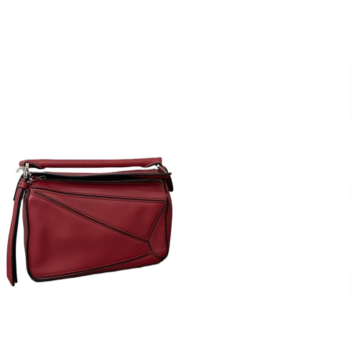 Puzzle leather handbag