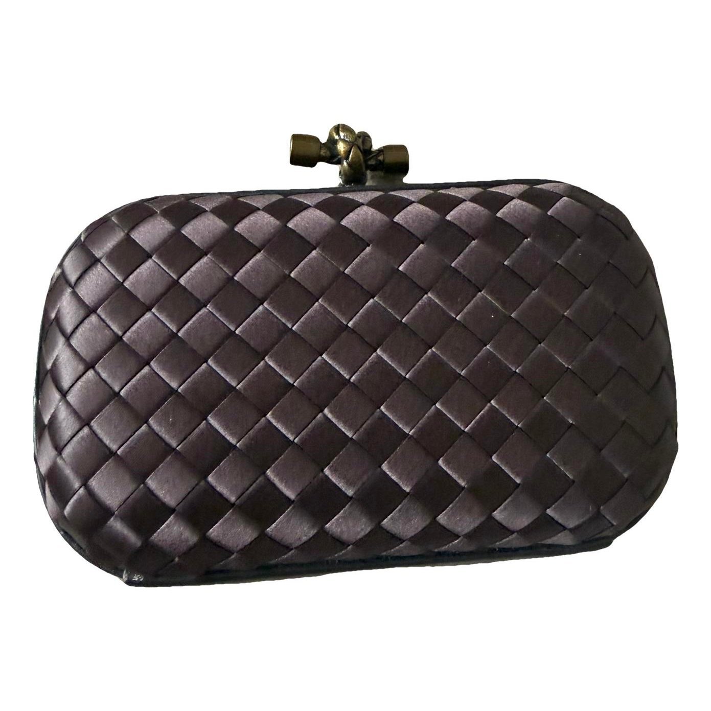 Pochette Knot silk clutch bag