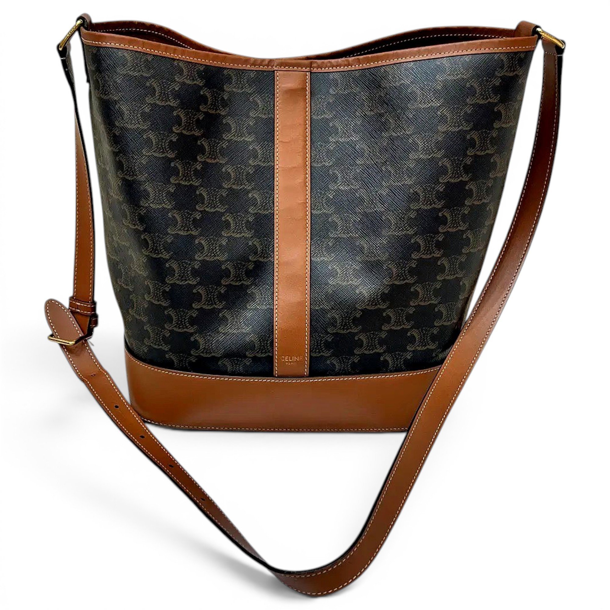 SAC SEAU leather crossbody bag