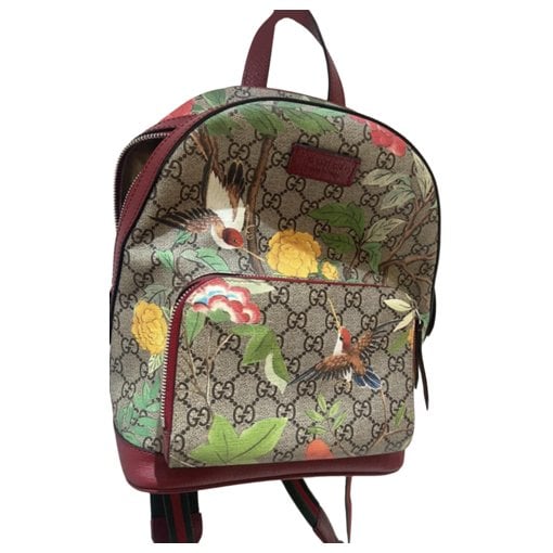 Leather backpack