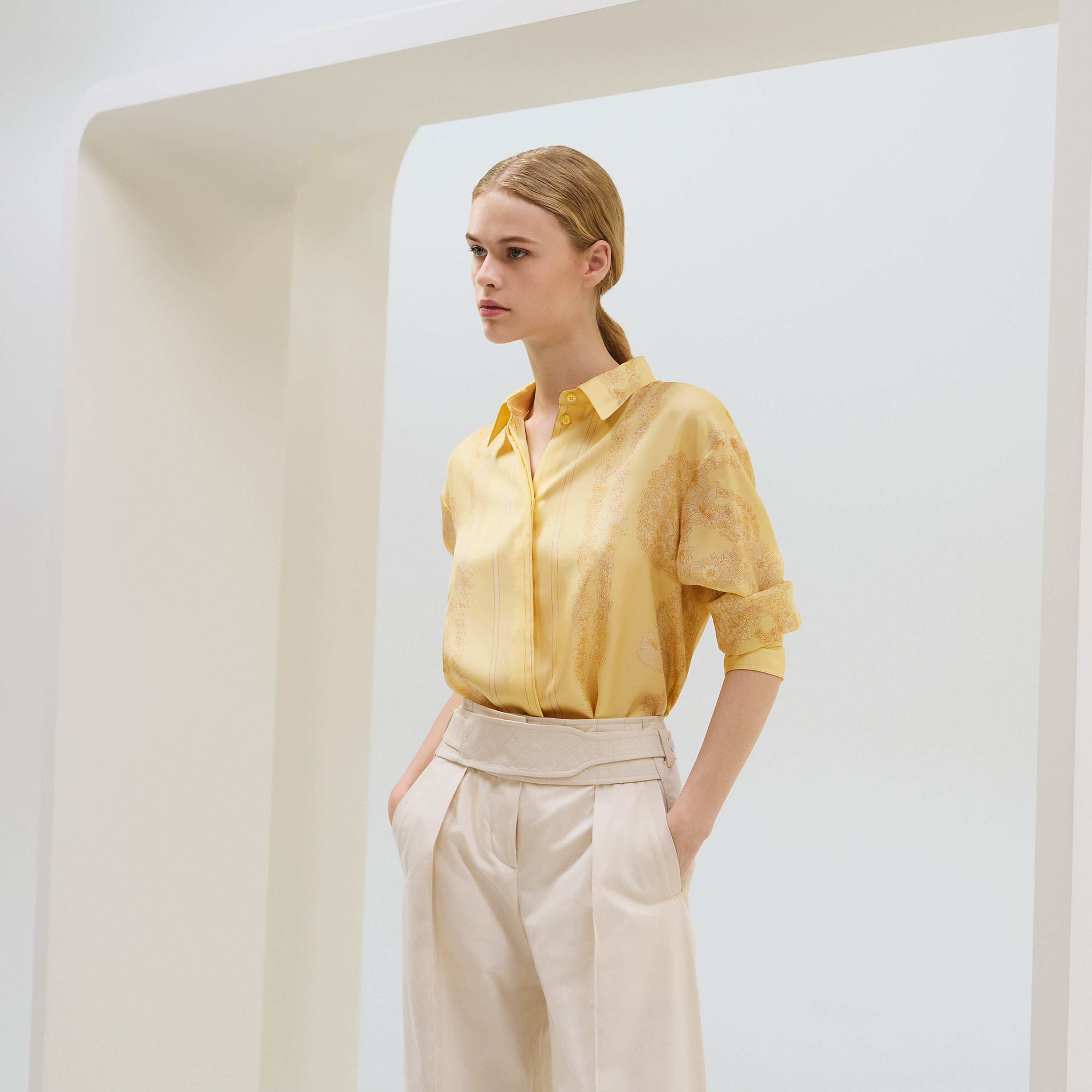 Chemise masculine imprimé « Brides de Gala en Fleurs »