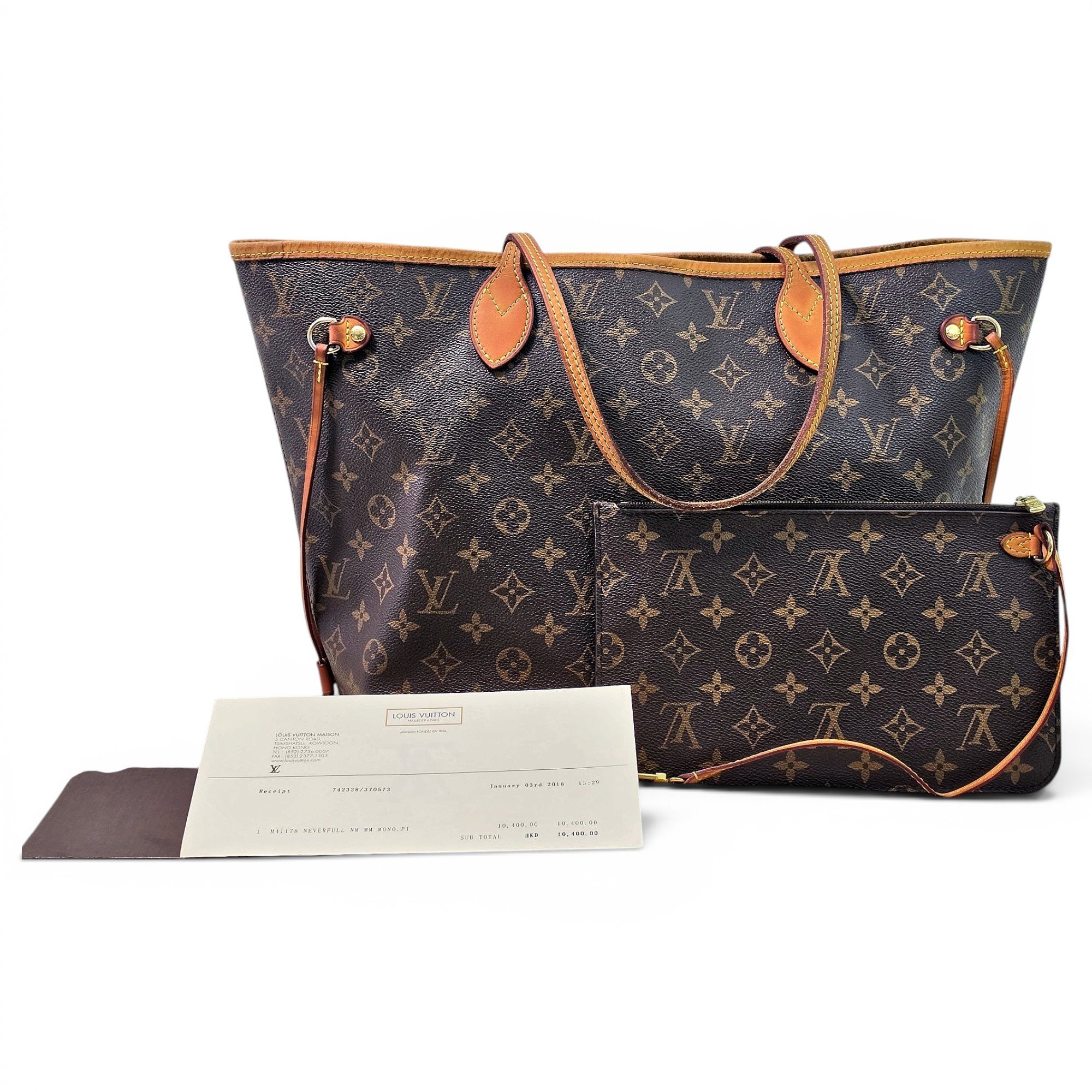 Neverfull leather tote