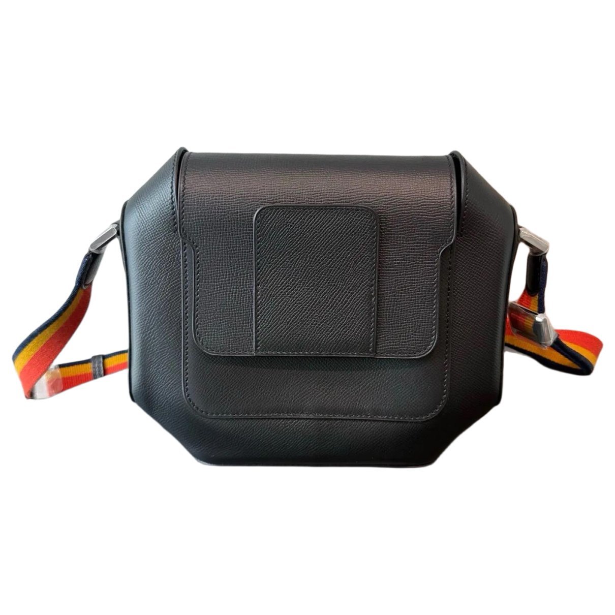 Octogone leather crossbody bag