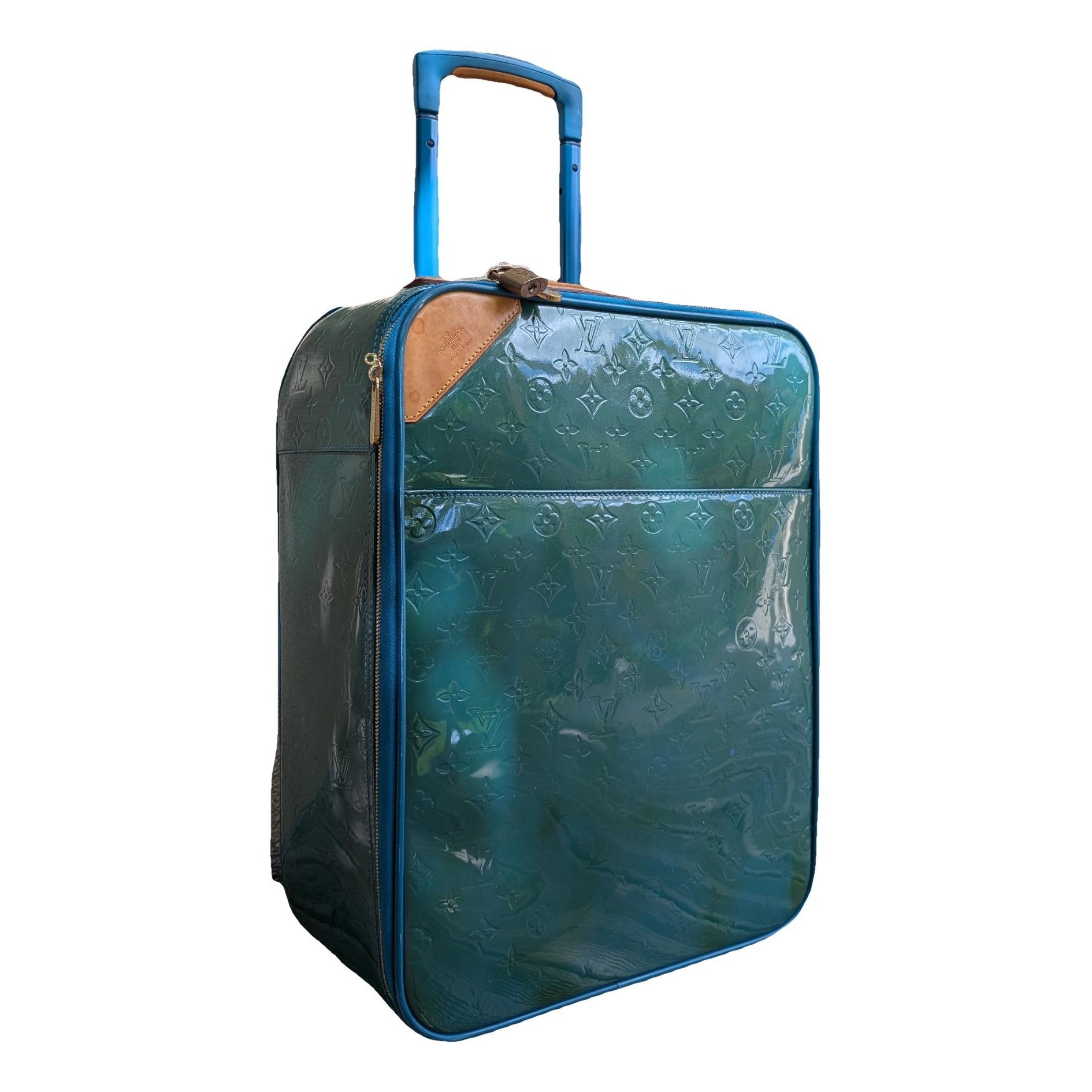 Pegase patent leather travel bag