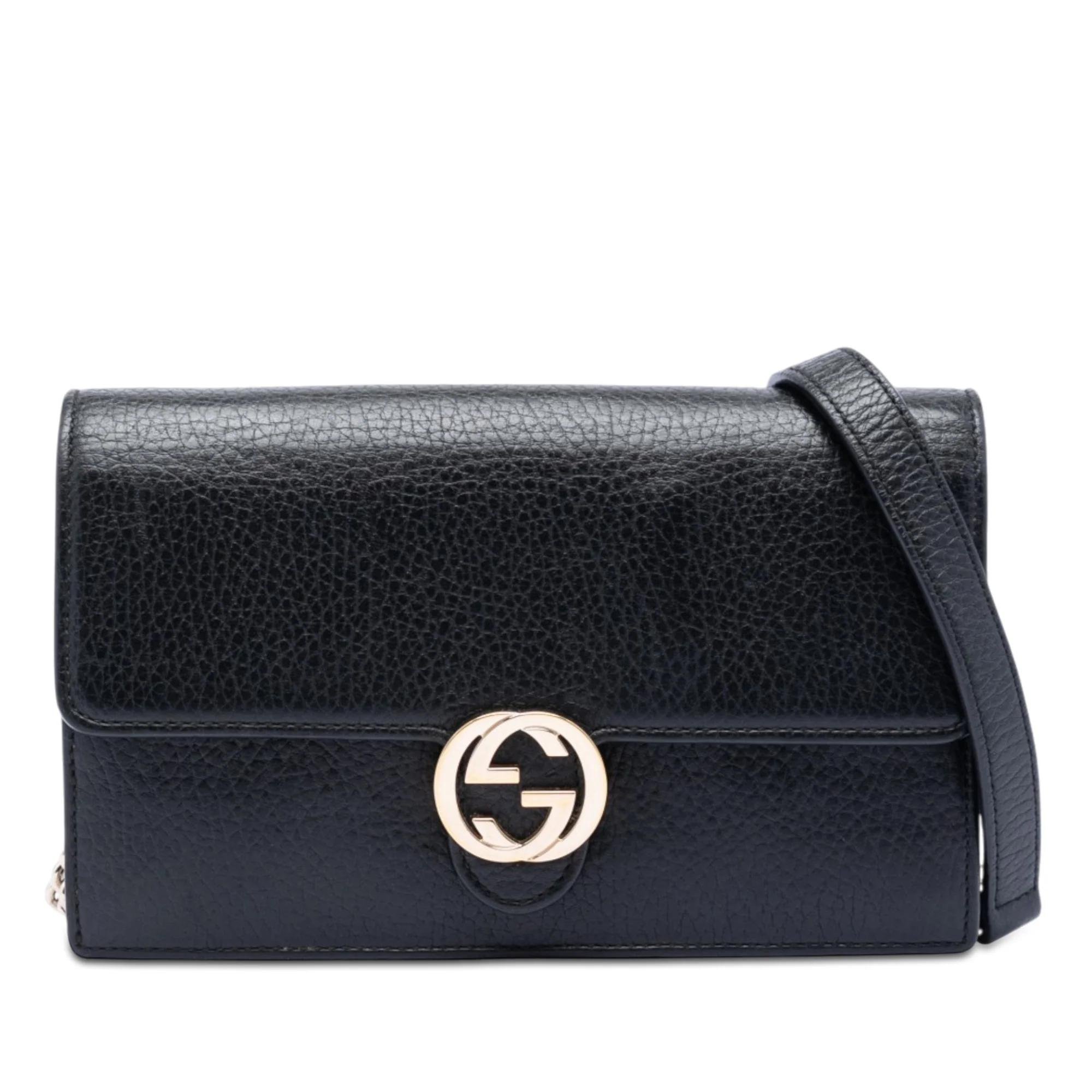 Interlocking pony-style calfskin handbag