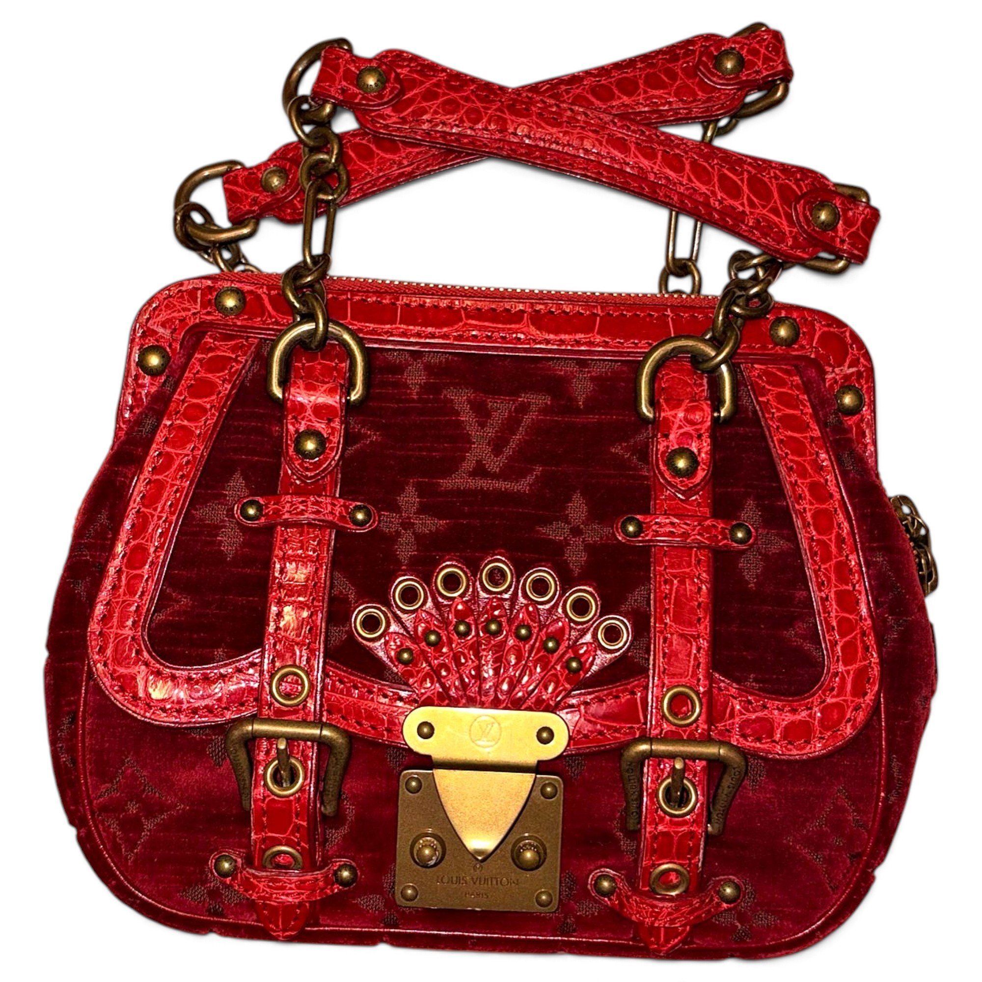 Eye love you velvet handbag