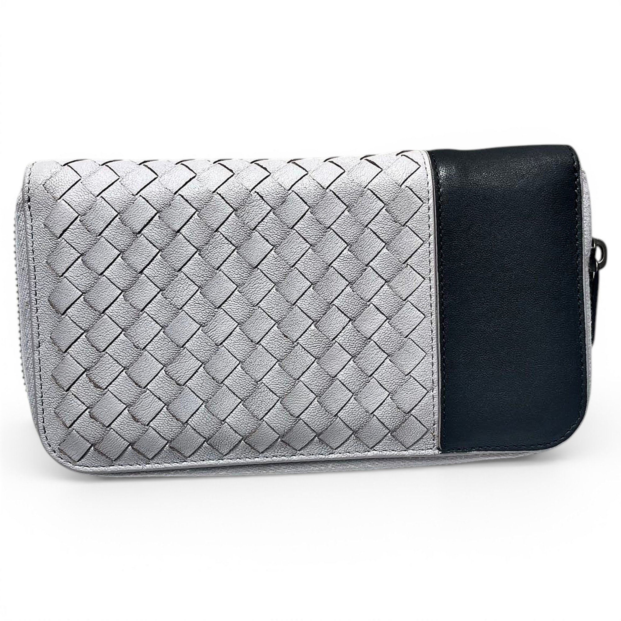 Leather clutch bag