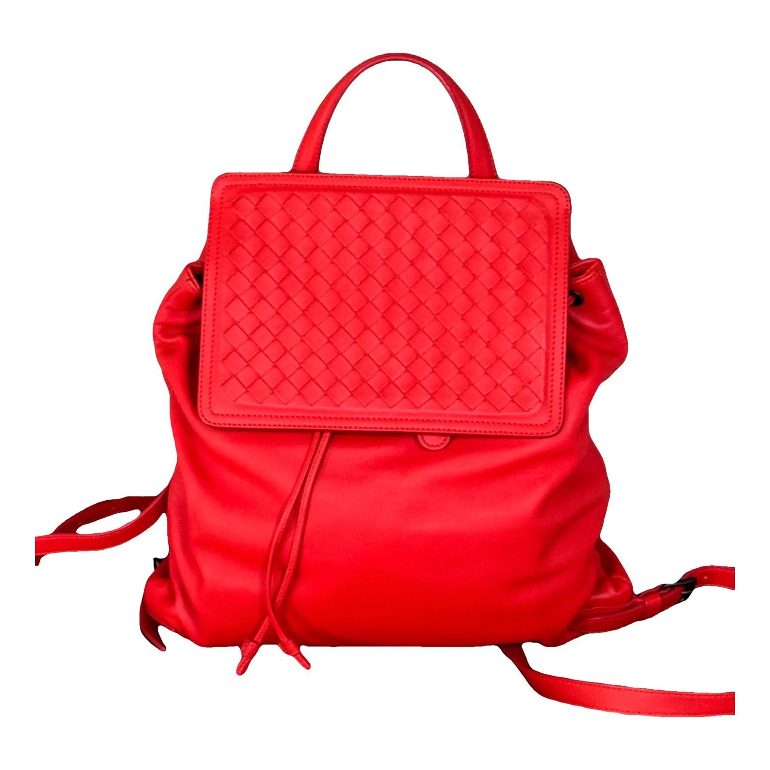Leather backpack