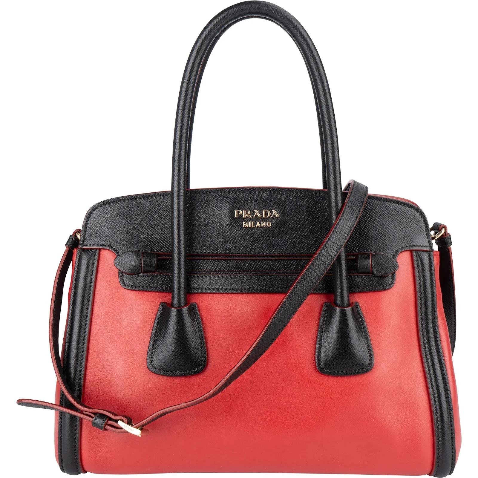 Prada Pocket leather handbag