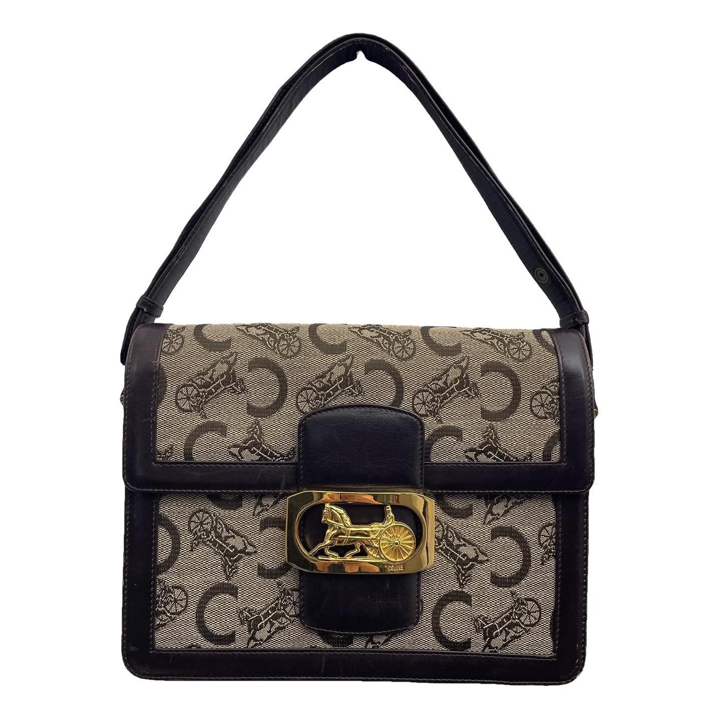Triomphe leather handbag