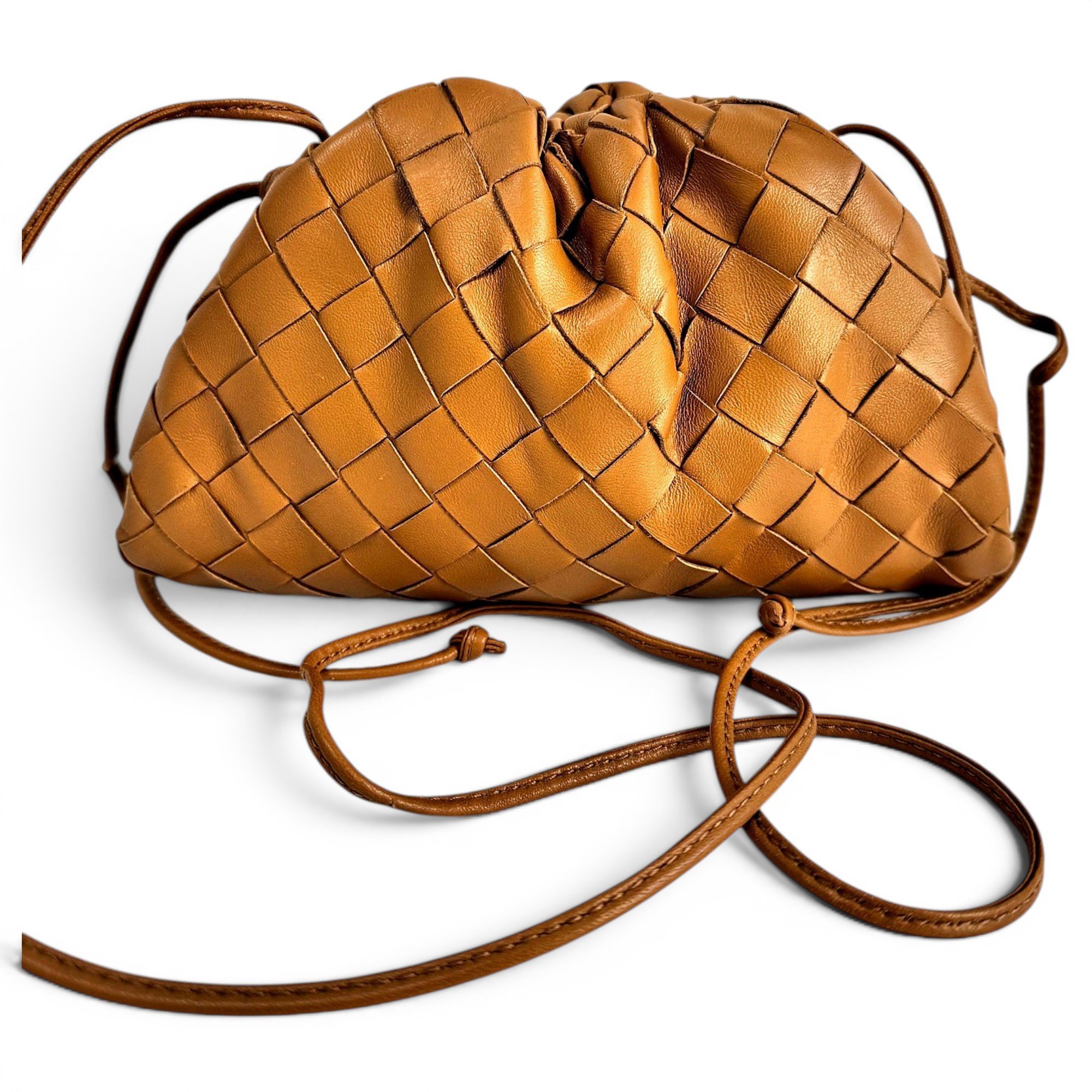 Pouch leather handbag
