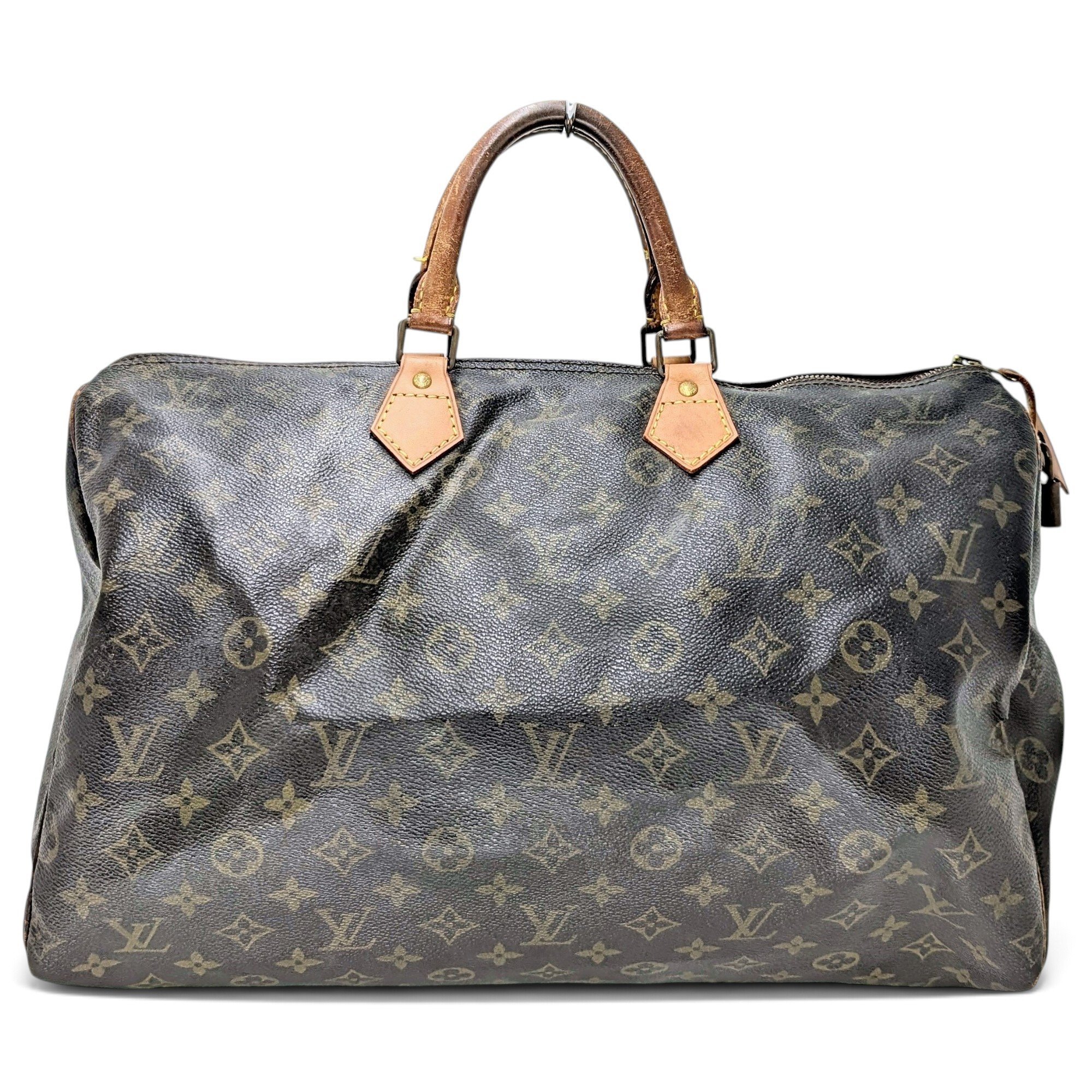 Speedy leather handbag