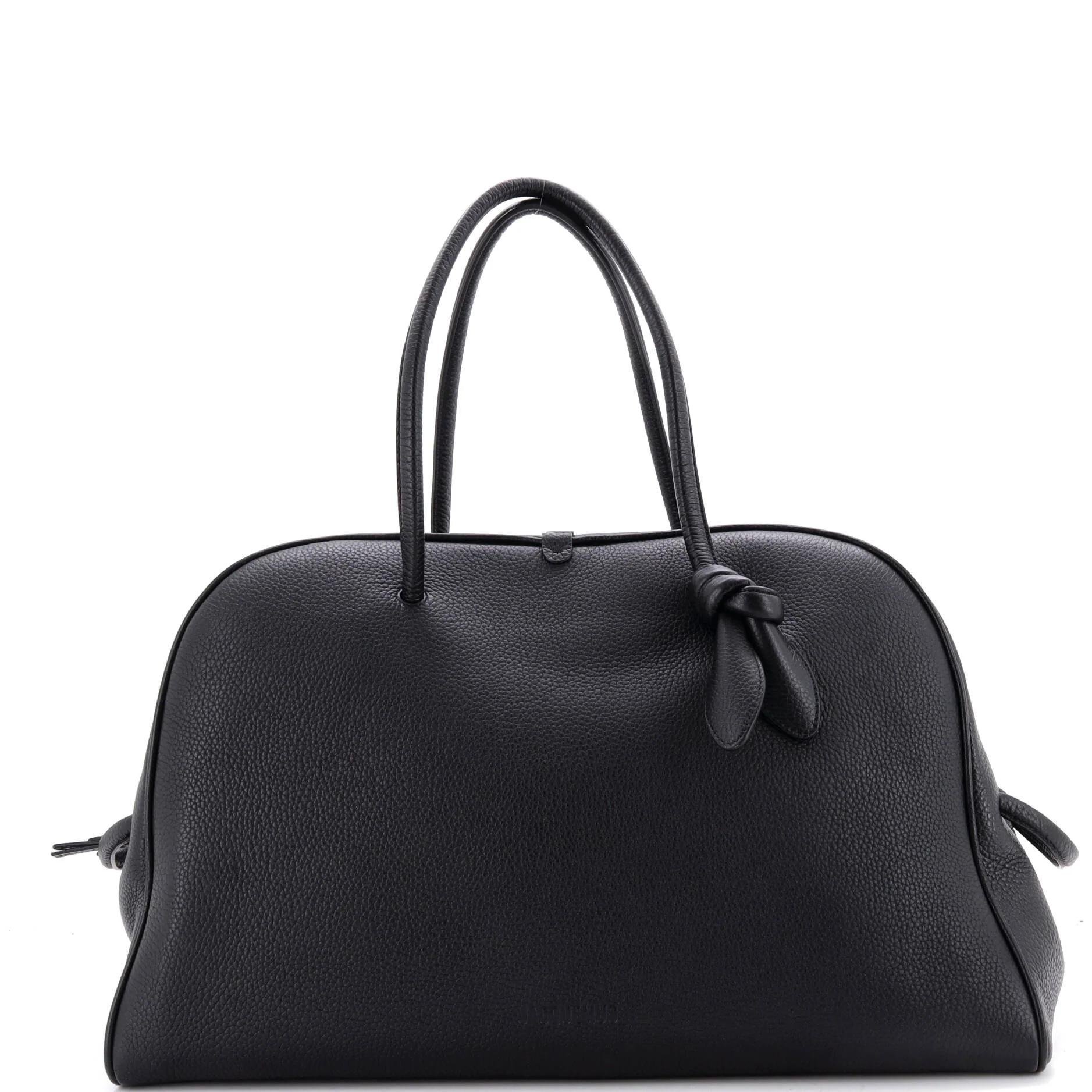 Leather bowling bag