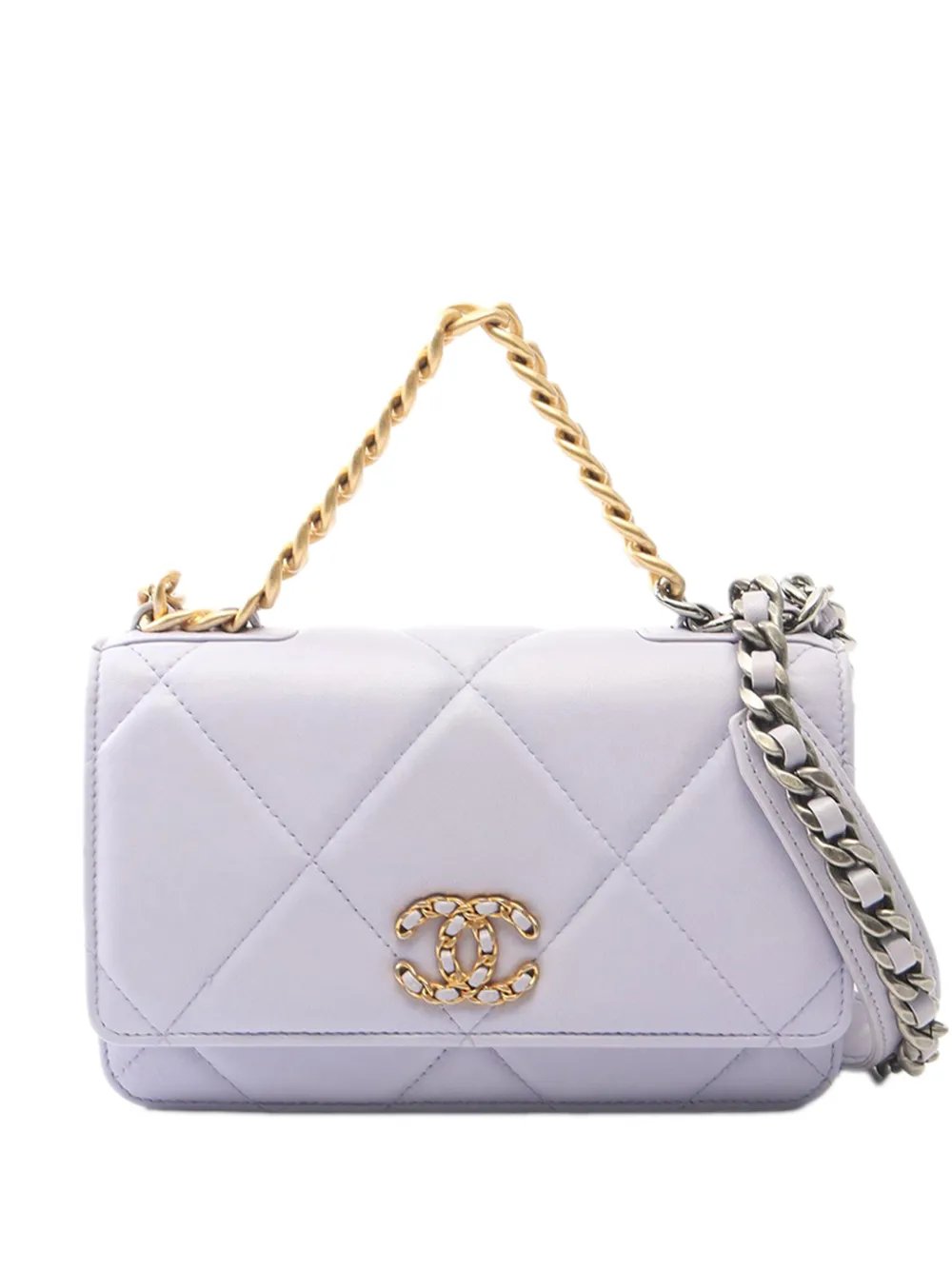2021-2026 Quilted Lambskin 19 Wallet on Chain satchel