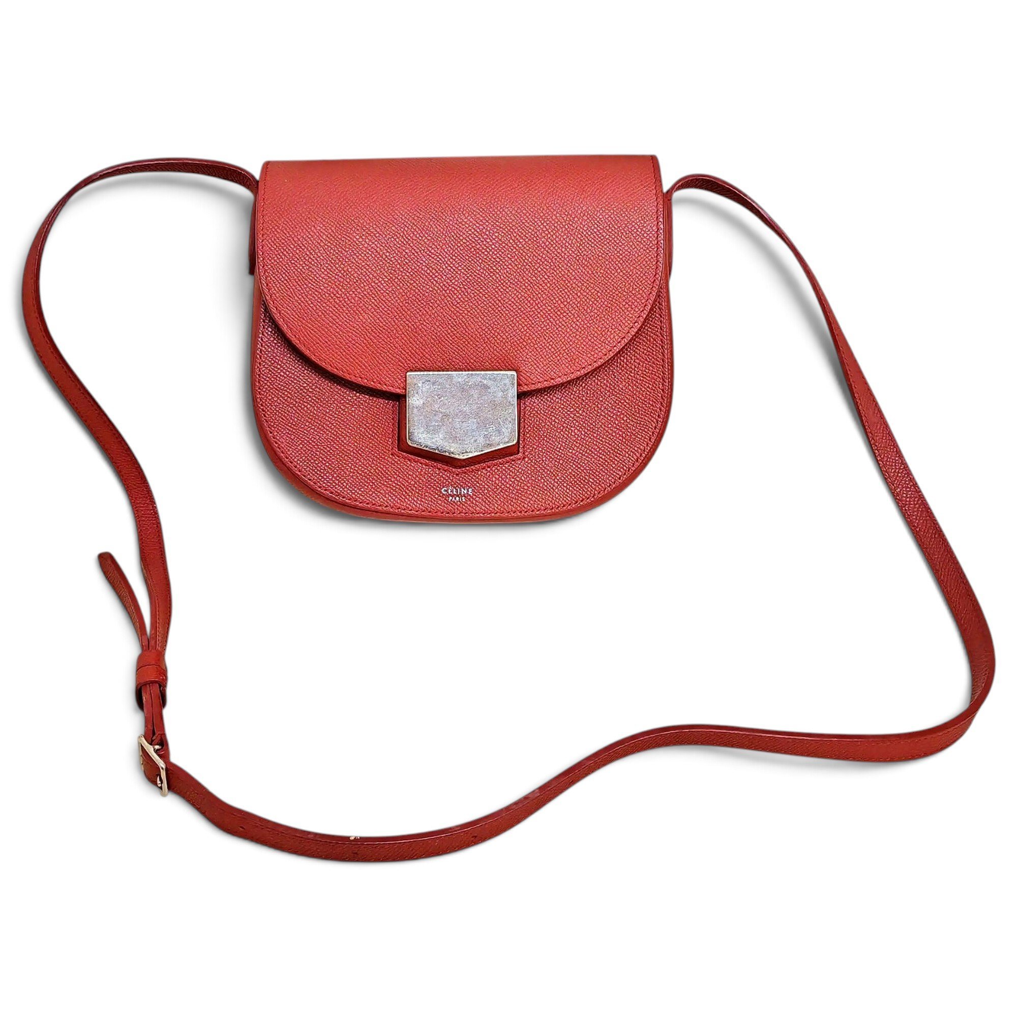 Trotteur leather handbag