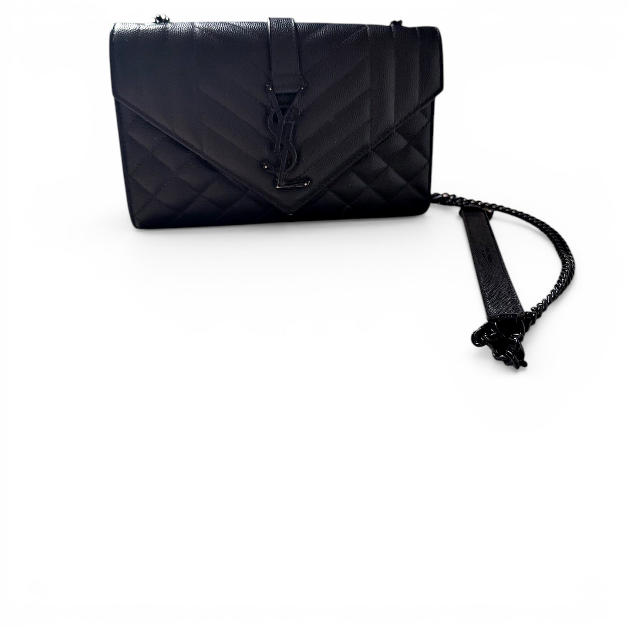 Envelope leather handbag