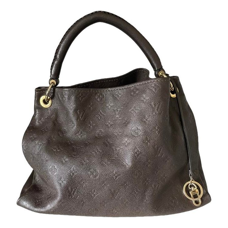 Artsy leather handbag