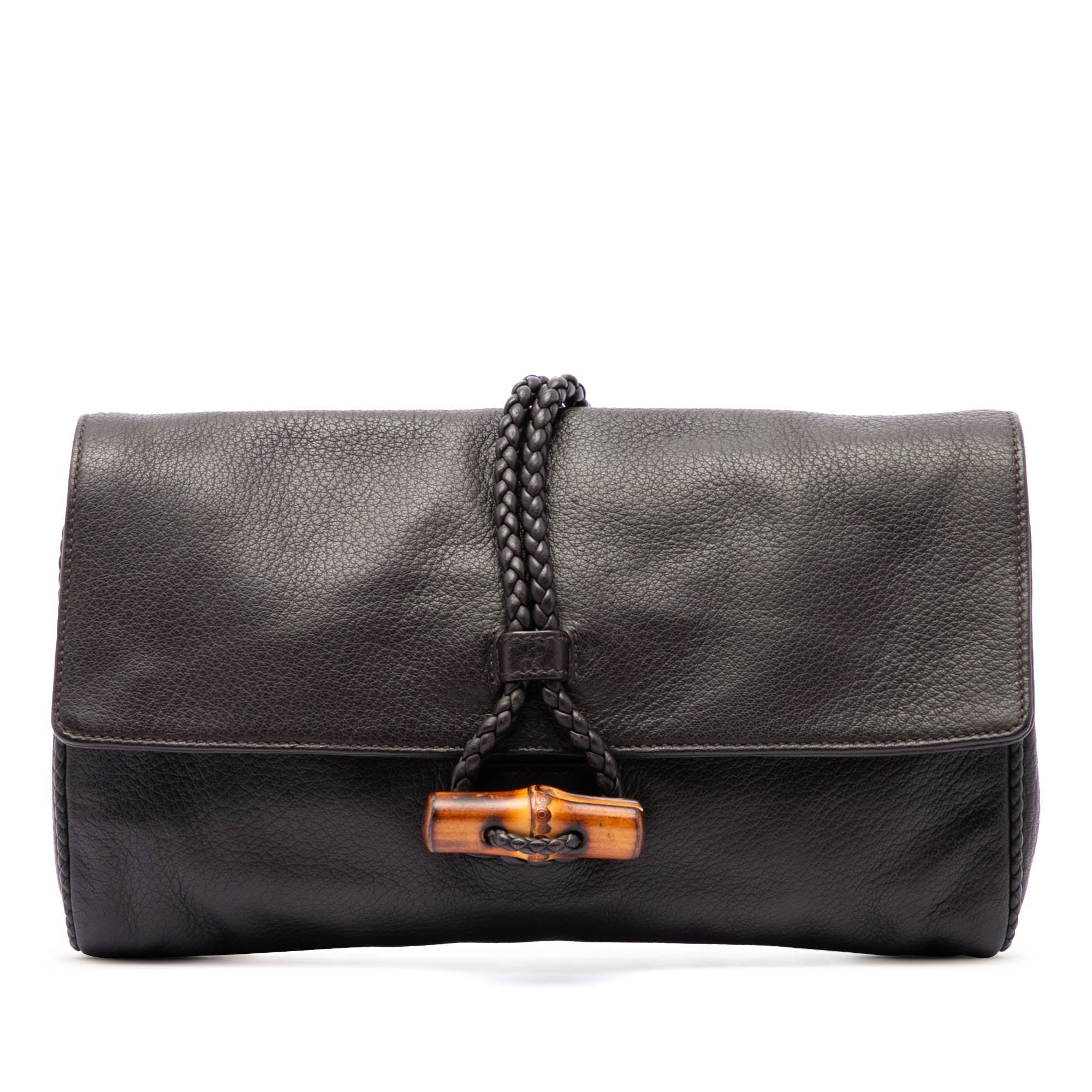 Bamboo pony-style calfskin handbag