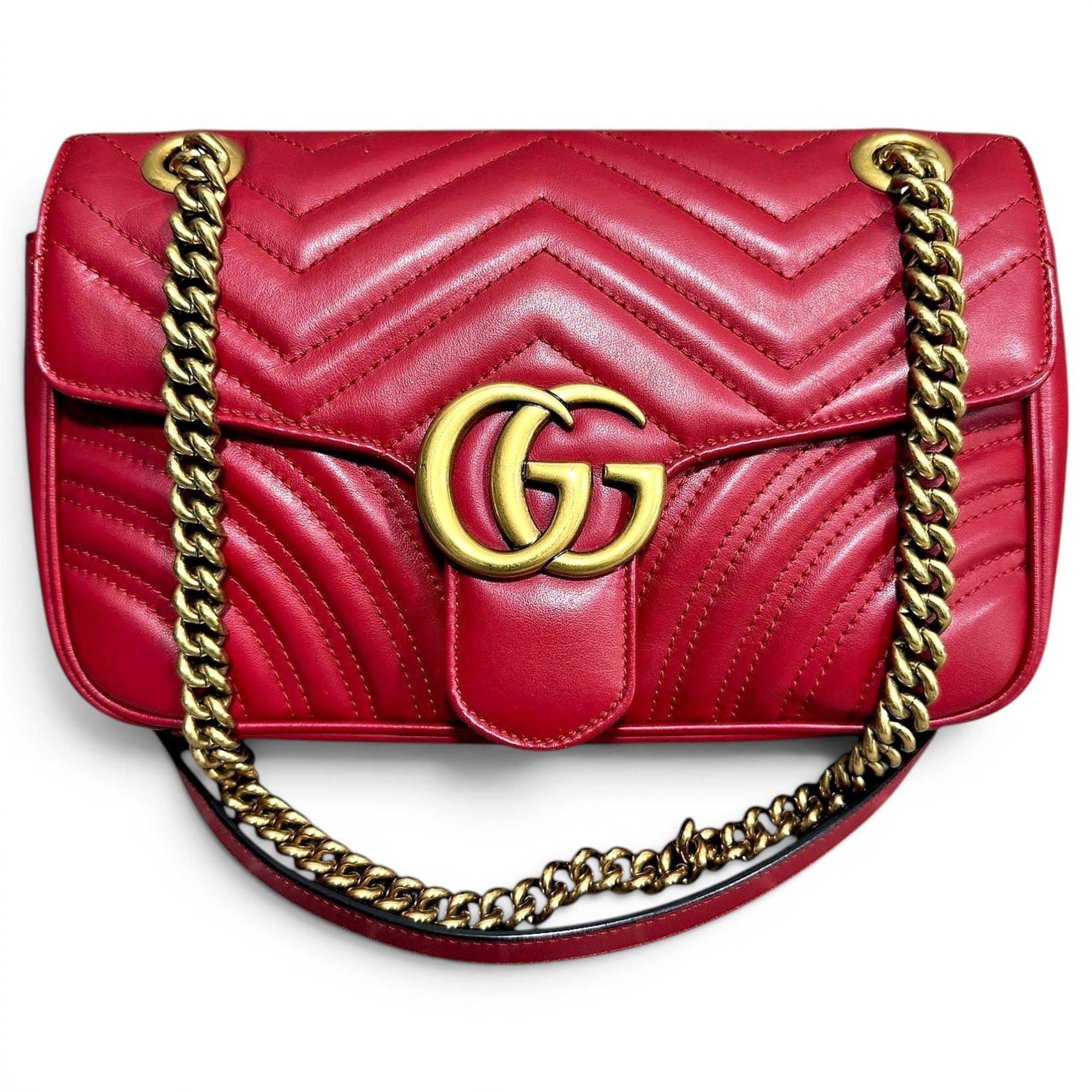 GG Marmont Flap leather handbag